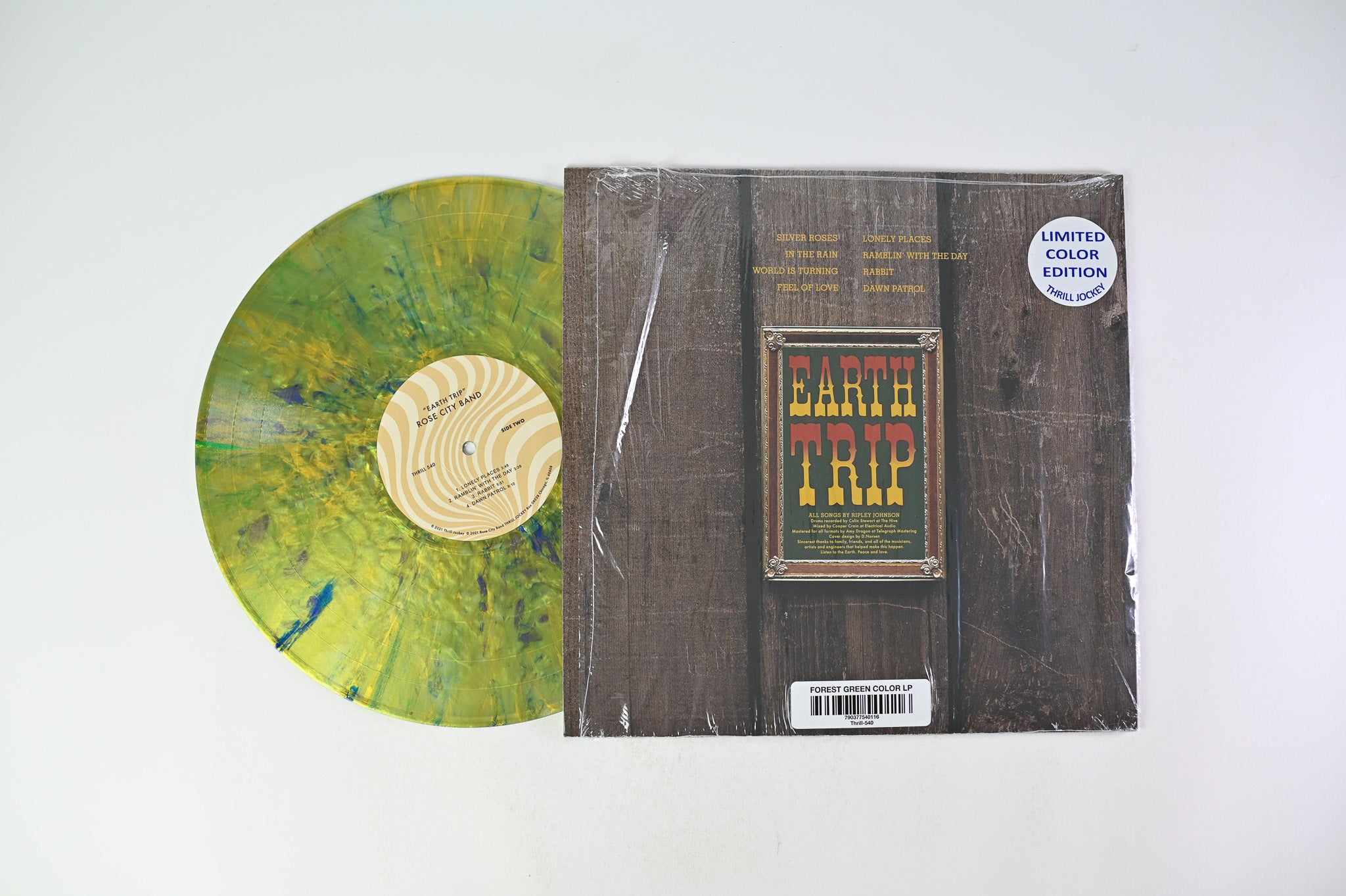 Rose City Band - Earth Trip on Thrill Jockey Ltd Forest Green Vinyl