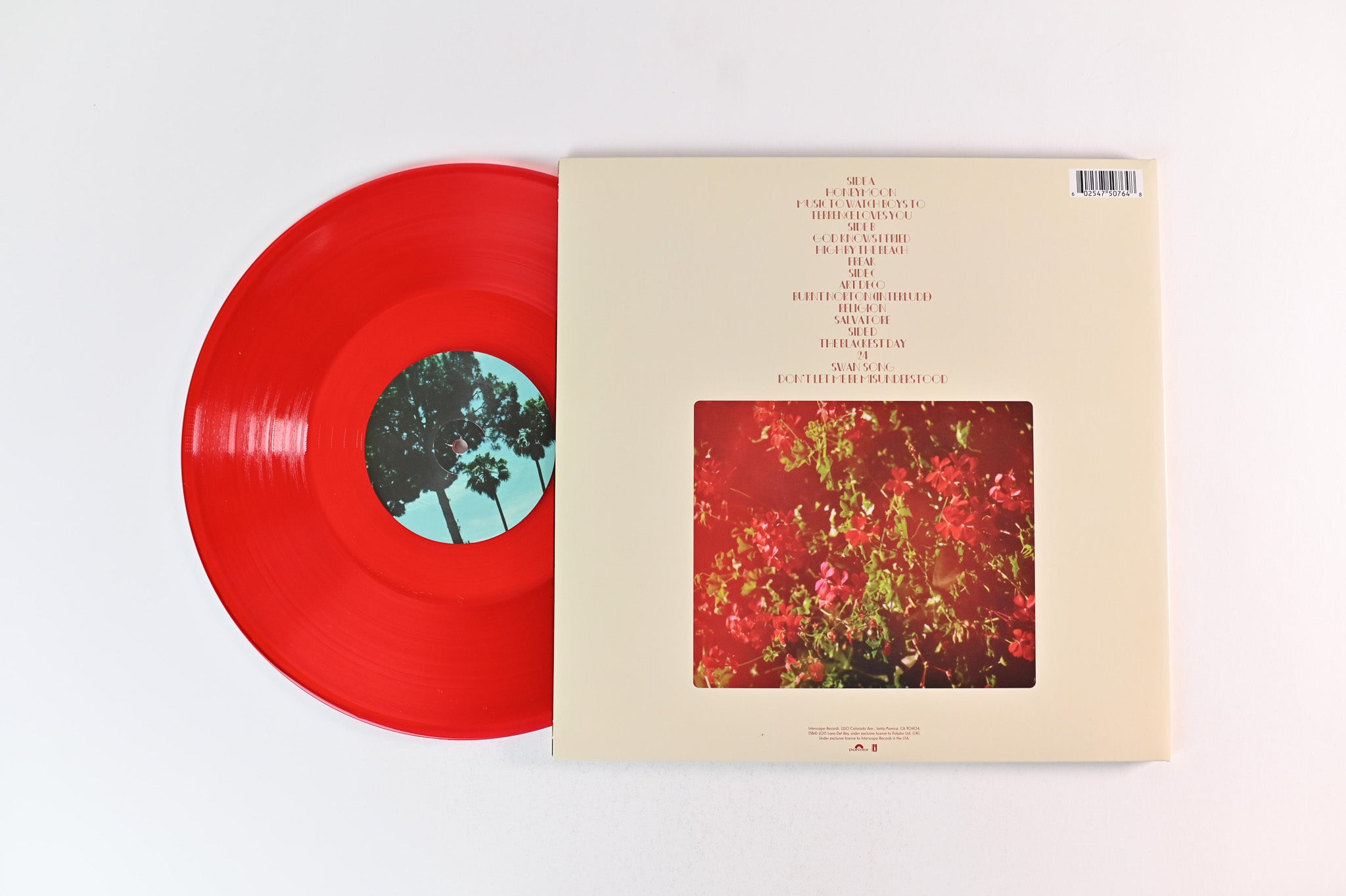 Lana Del Rey - Honeymoon on Polydor Ltd Red Translucent