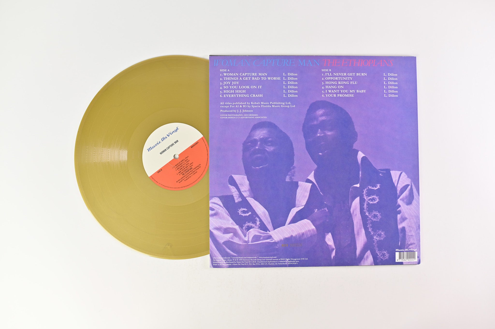 The Ethiopians - Woman Capture Man on Music On Vinyl Ltd. Numbered Reissue on Gold Vinyl