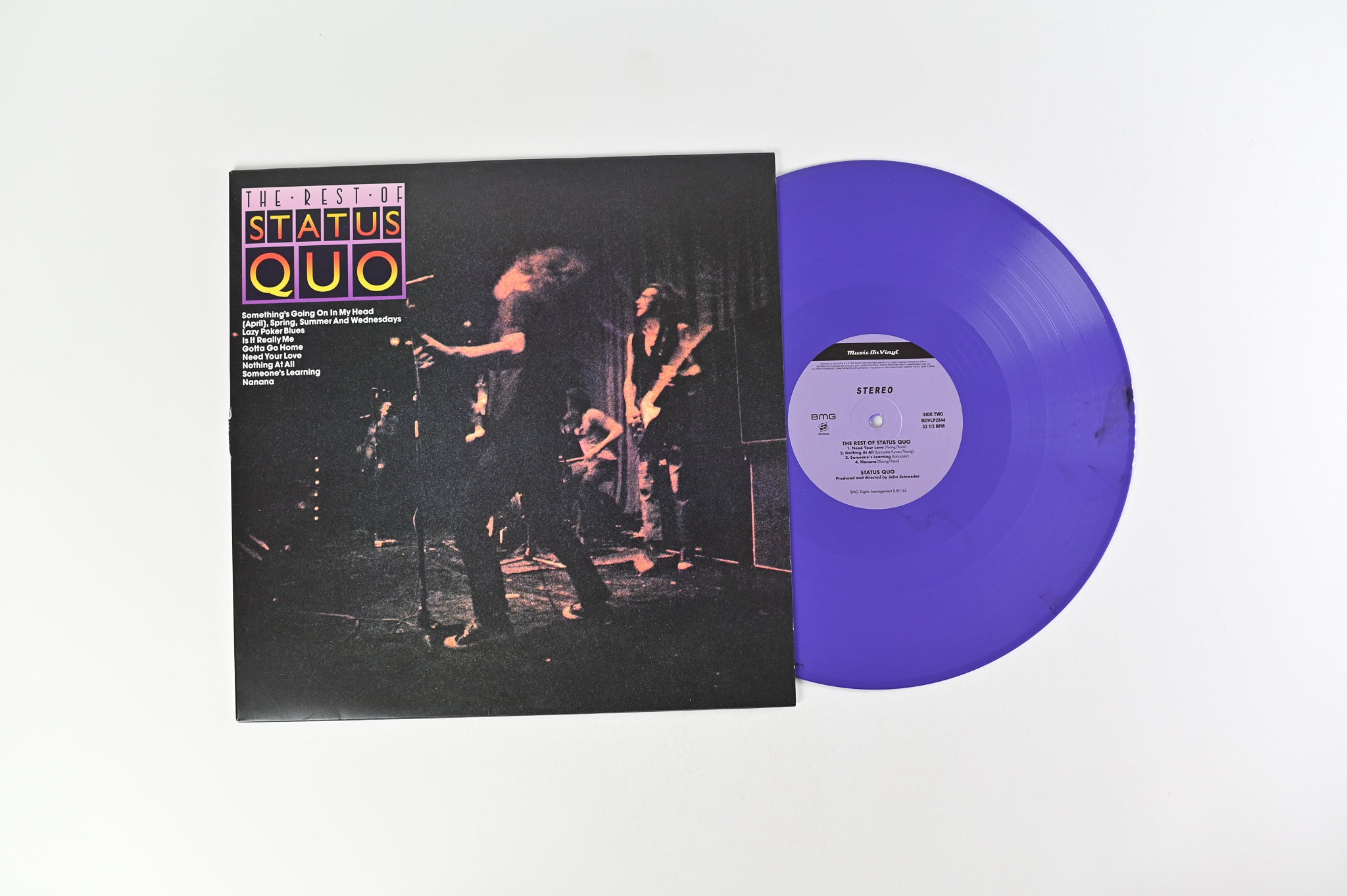 Status Quo - The Rest Of Status Quo on Music on Vinyl Ltd Numbered RSD 2021 Purple Reissue