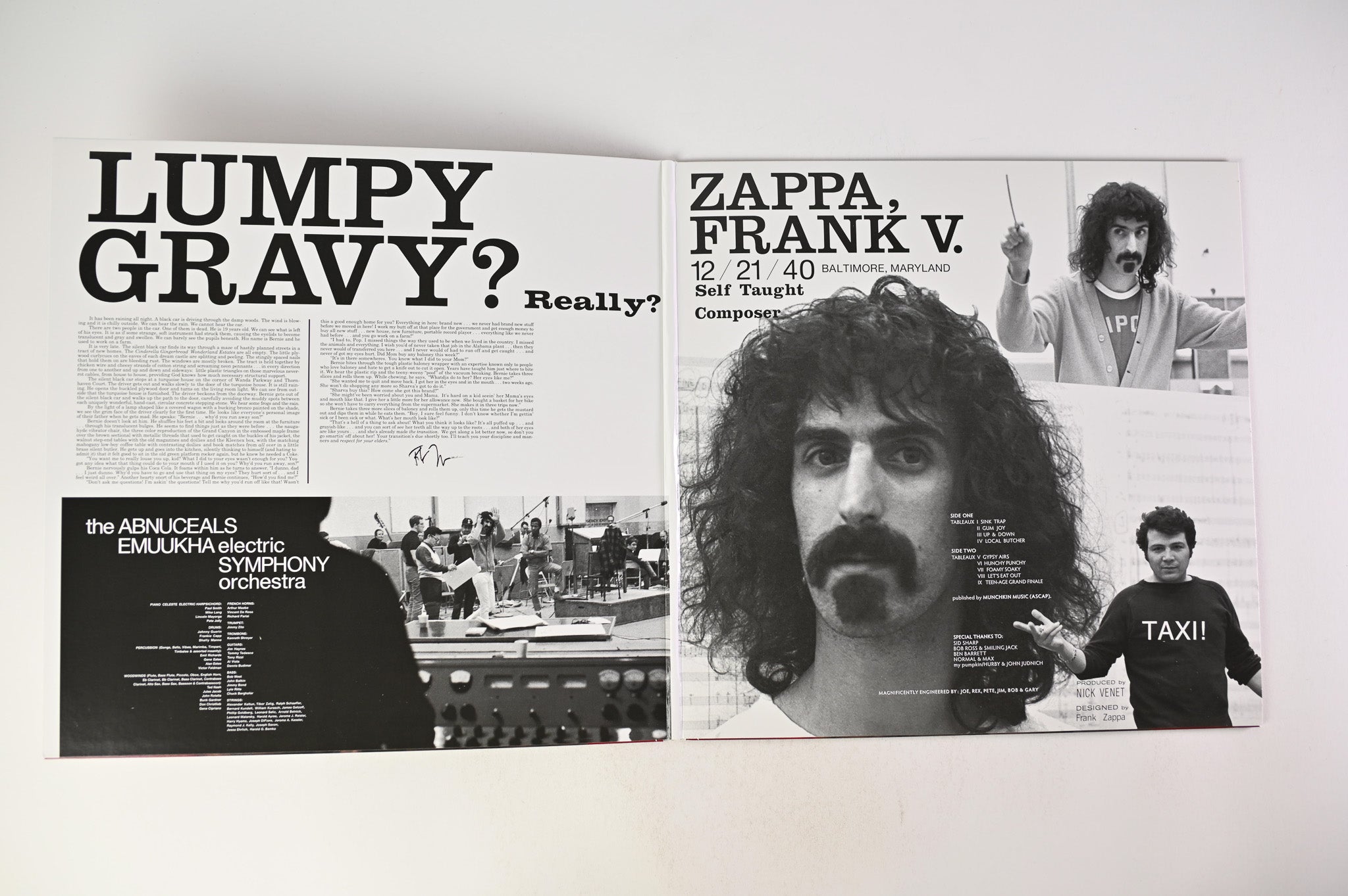 Frank Zappa - Lumpy Gravy Primordial Numbered Reissue on Zappa Records Burgundy Vinyl