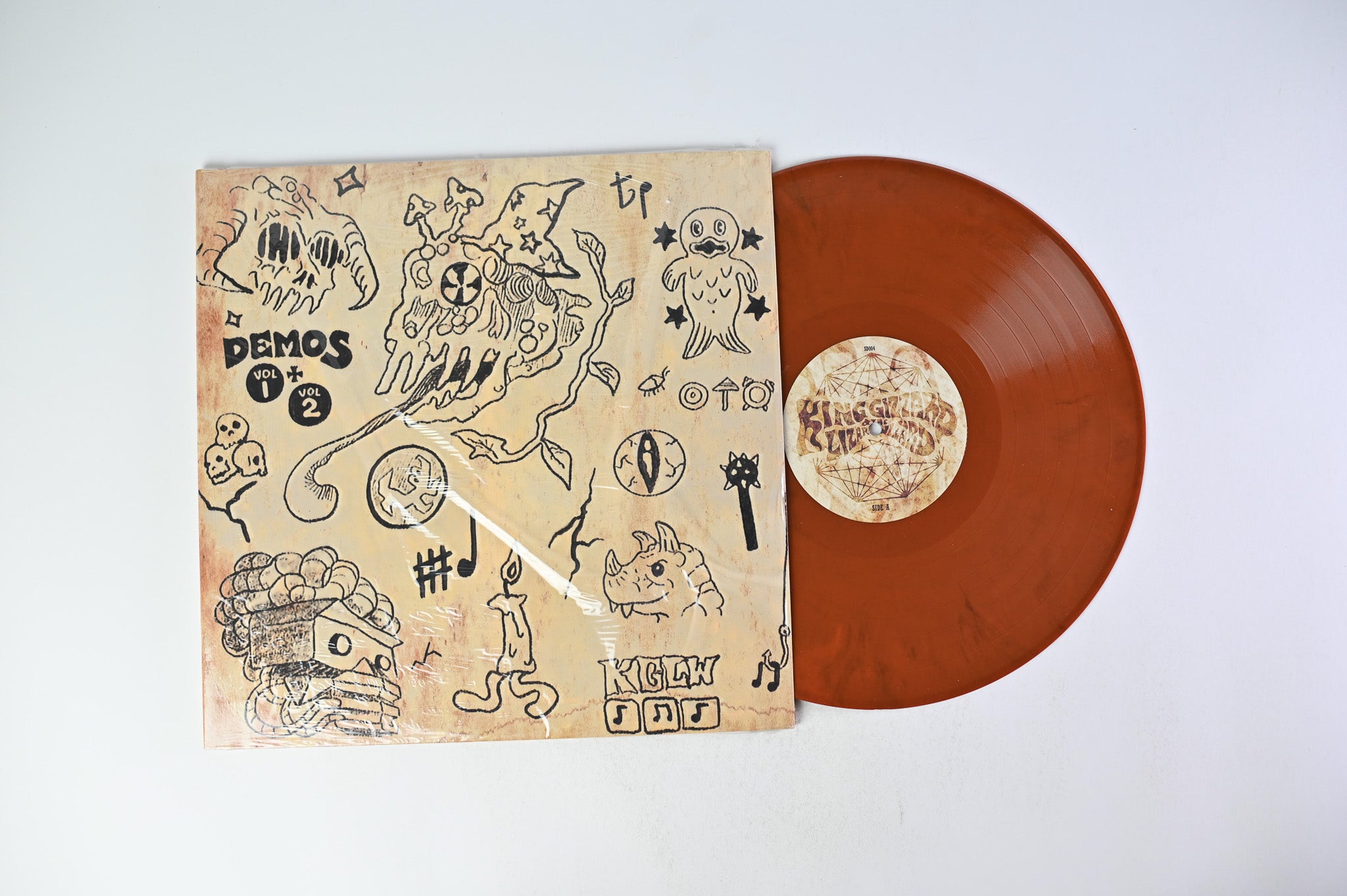 King Gizzard And The Lizard Wizard - Demos Vol. 1 + Vol. 2 on Semlicemente Dischi Numbered Orange Marbled Vinyl