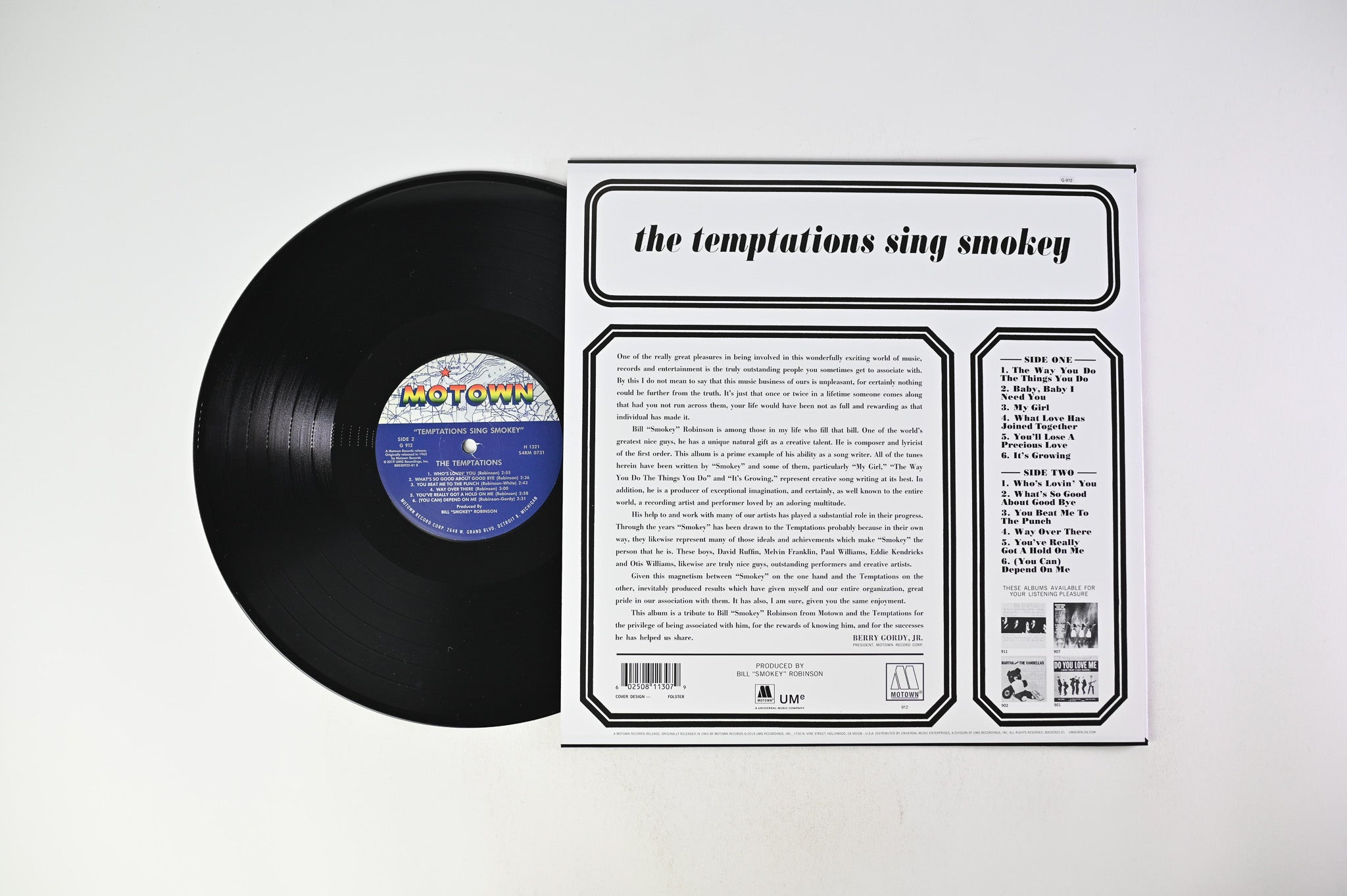The Temptations - The Temptations Sing Smokey Mono Reissue on Motown