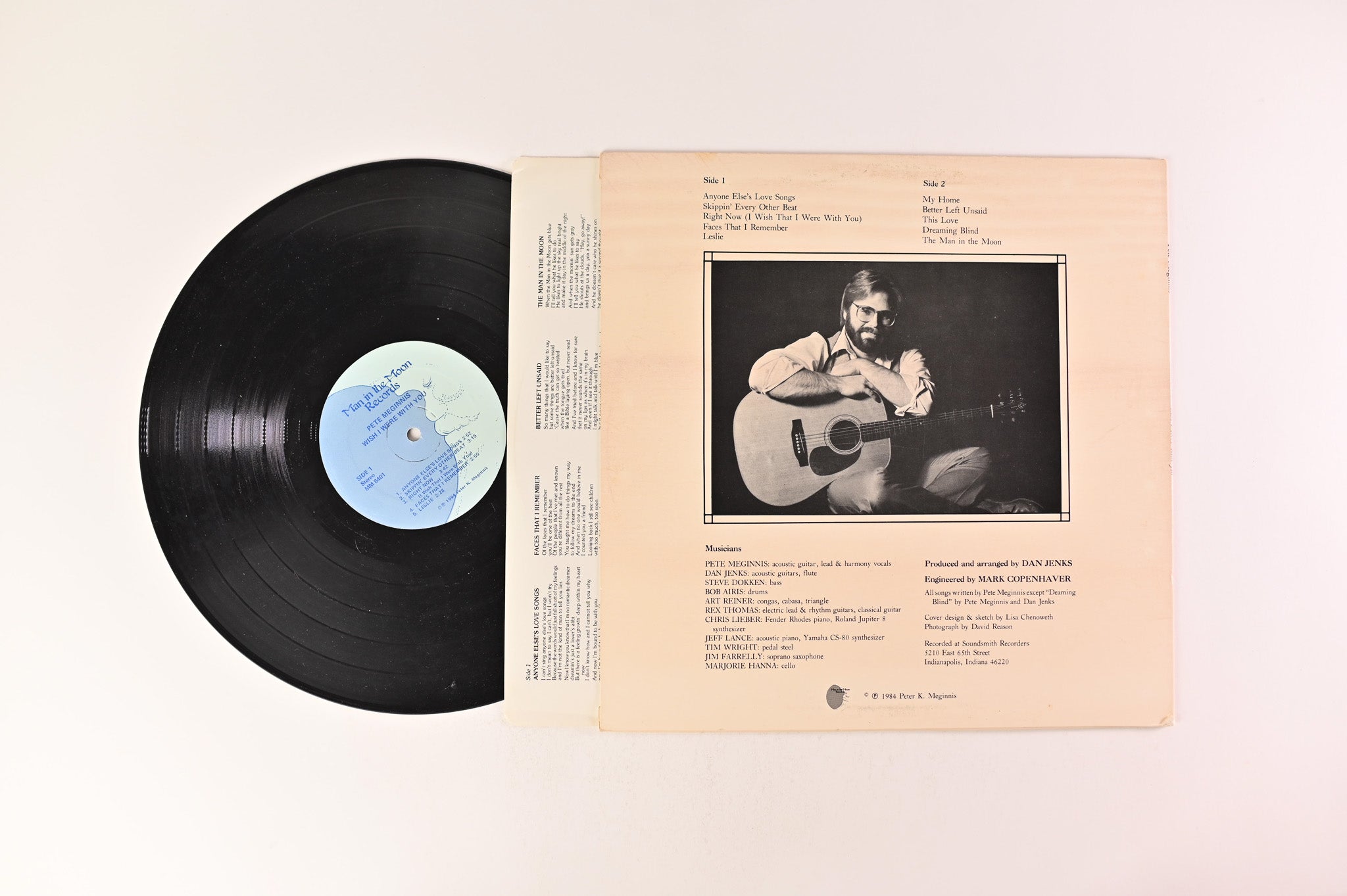 Pete Meginnis - Wish I Were With You on Man In The Moon Records