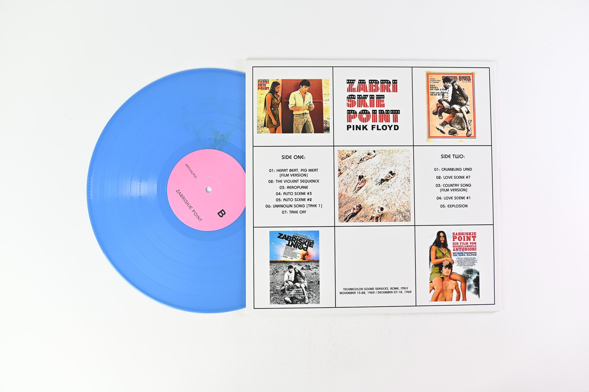 Pink Floyd - Zabriskie Point on Blue Vinyl - Unofficial pressing