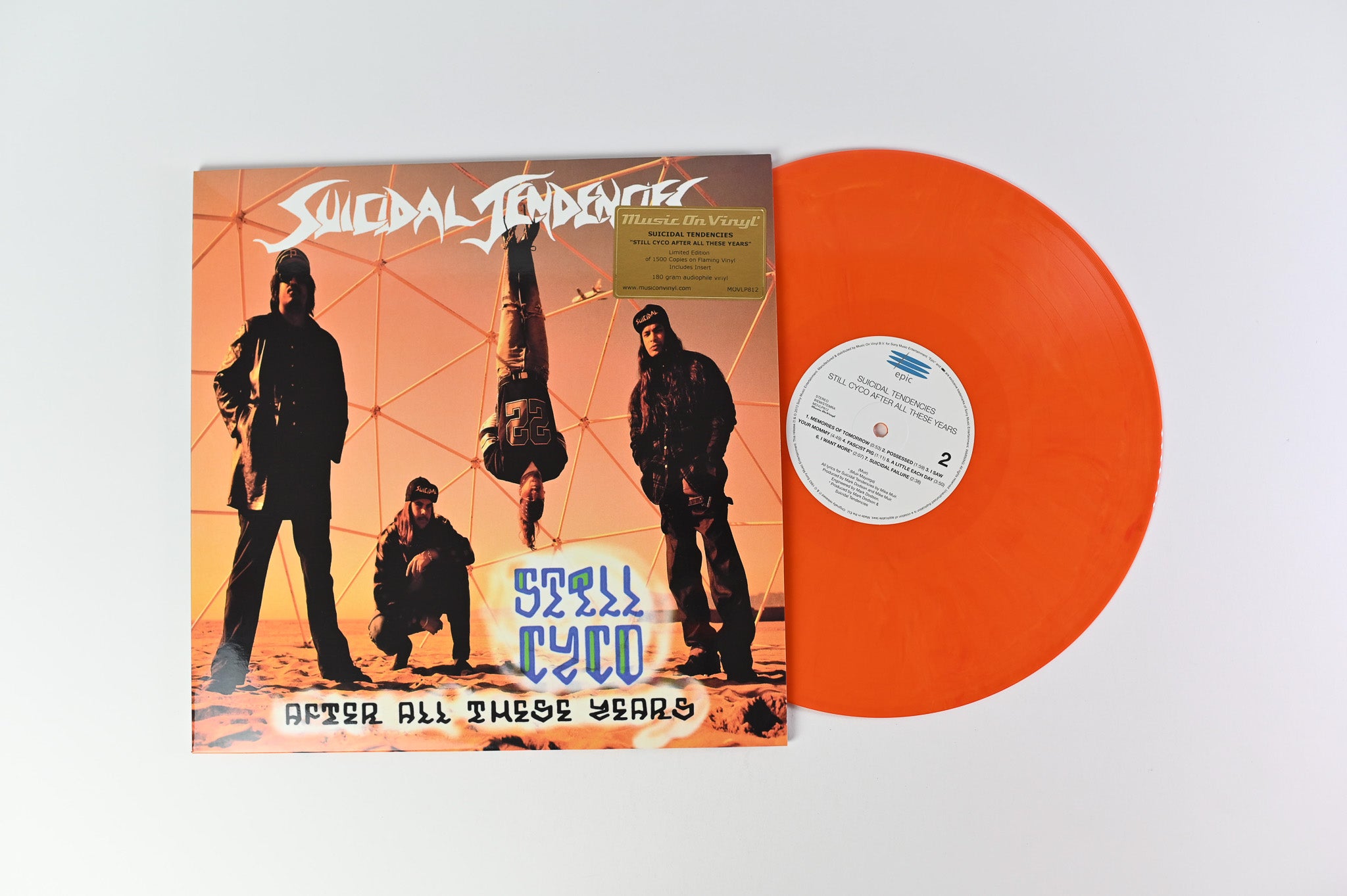 Suicidal Tendencies - Still Cyco After All These Years on Epic Ltd Numbered Flaming Vinyl Reissue