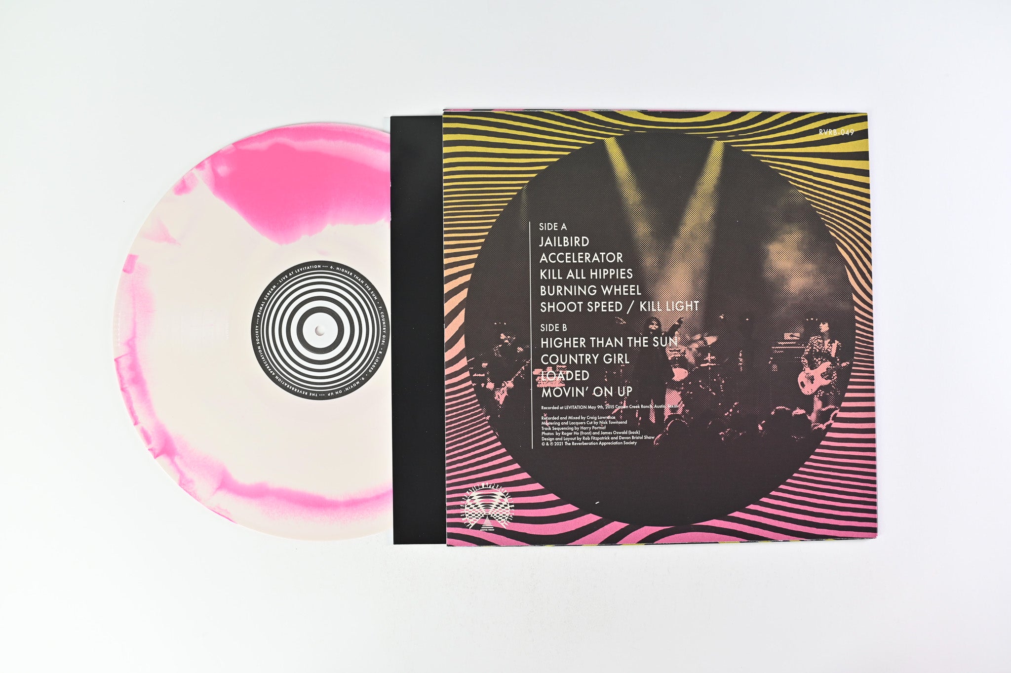 Primal Scream - Live At Levitation on The Reverberation Appreciation Society - Pink Vinyl
