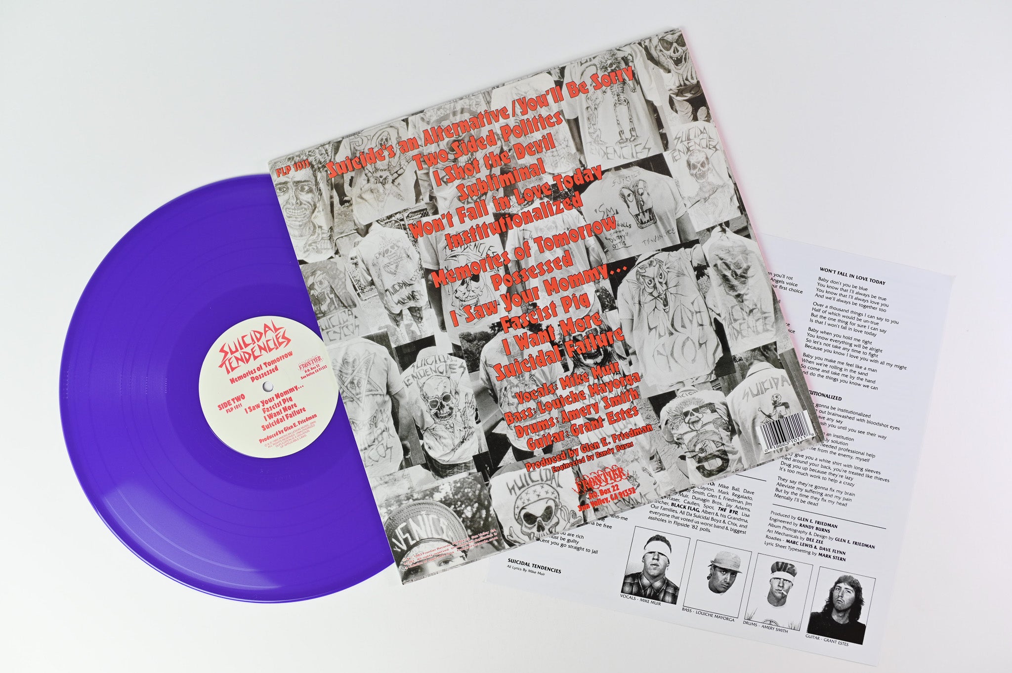 Suicidal Tendencies - Suicidal Tendencies on Frontier Purple Opaque Repress