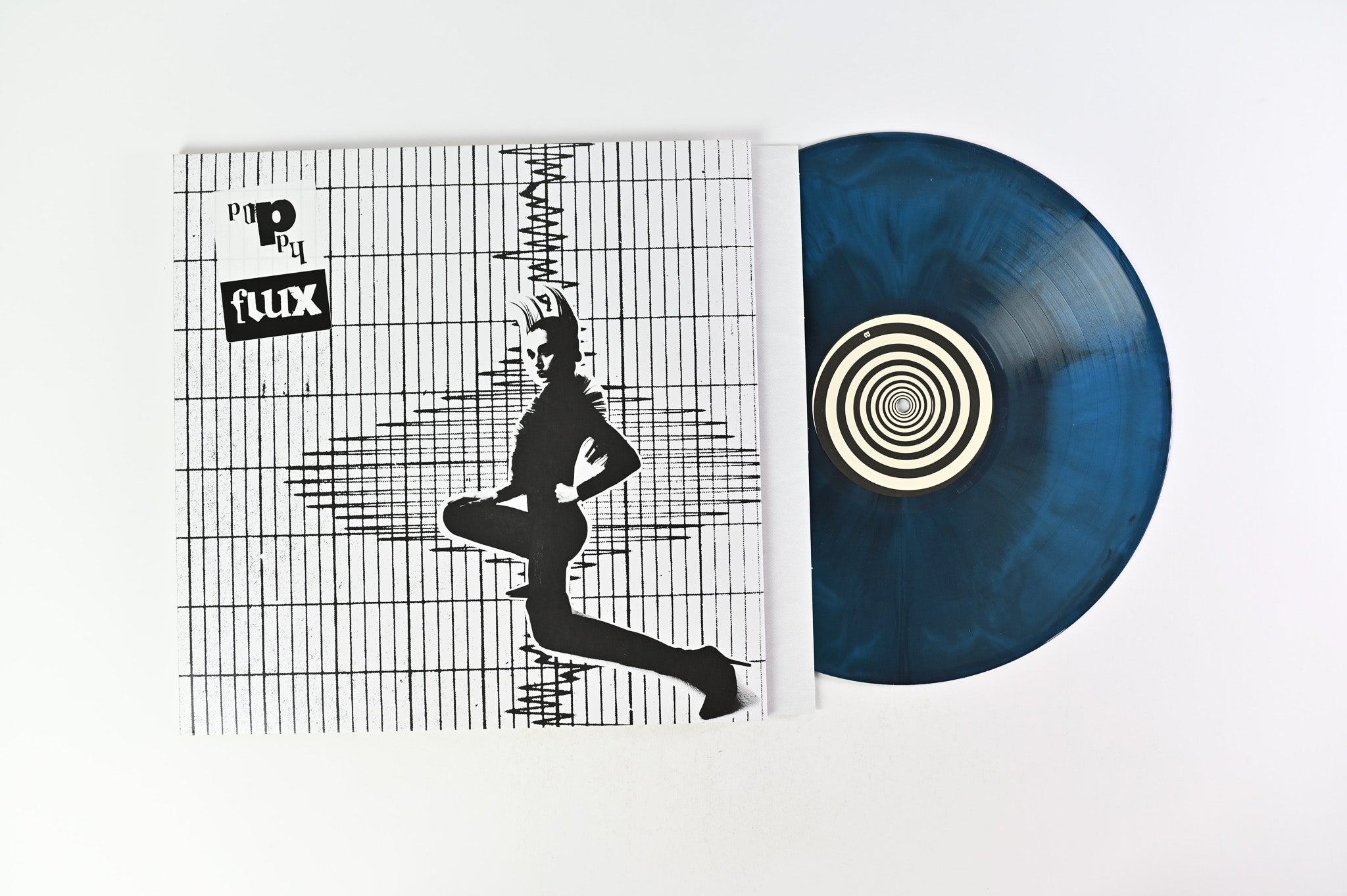 Poppy - Flux on Sumerian Records - Black & Aqua Blue Vinyl