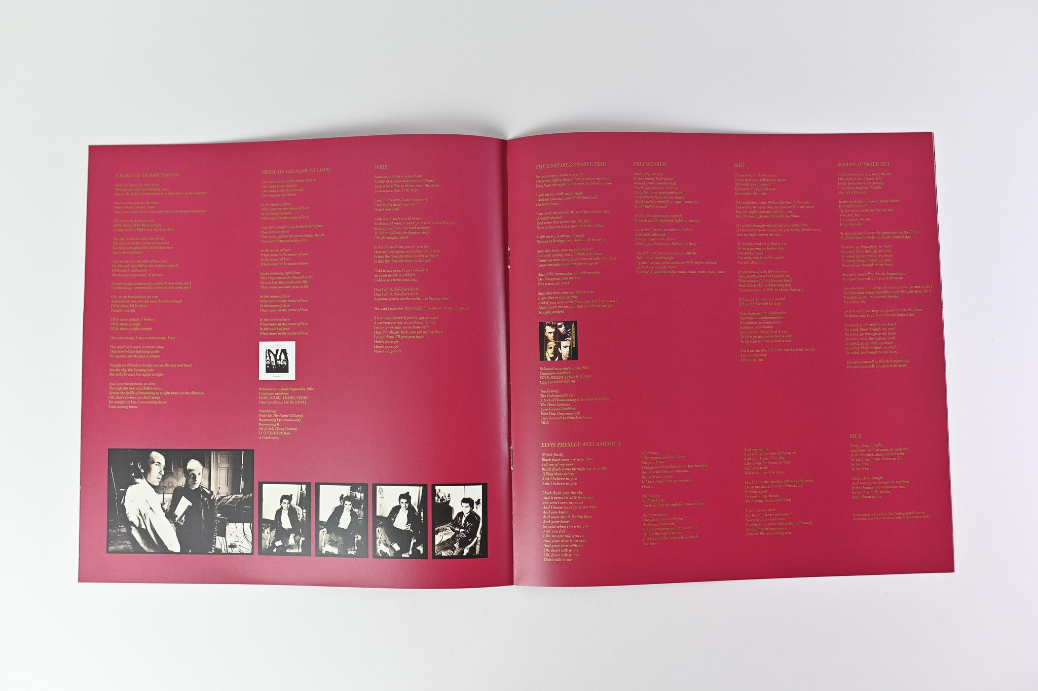U2 - The Unforgettable Fire on Island Remastered Reissue