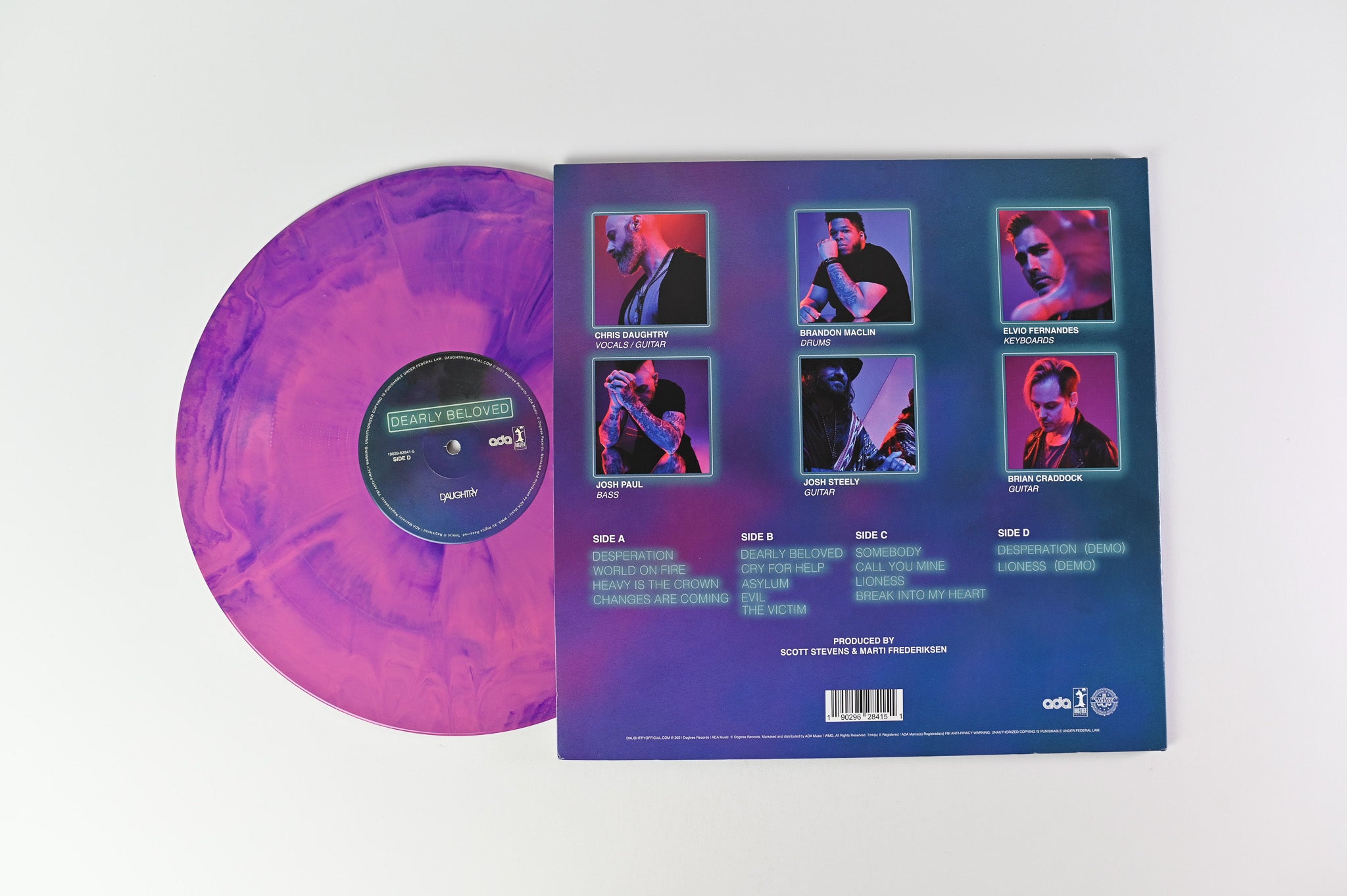 Daughtry - Dearly Beloved on Dogtree Ltd RSD Teal and Purple Reissue
