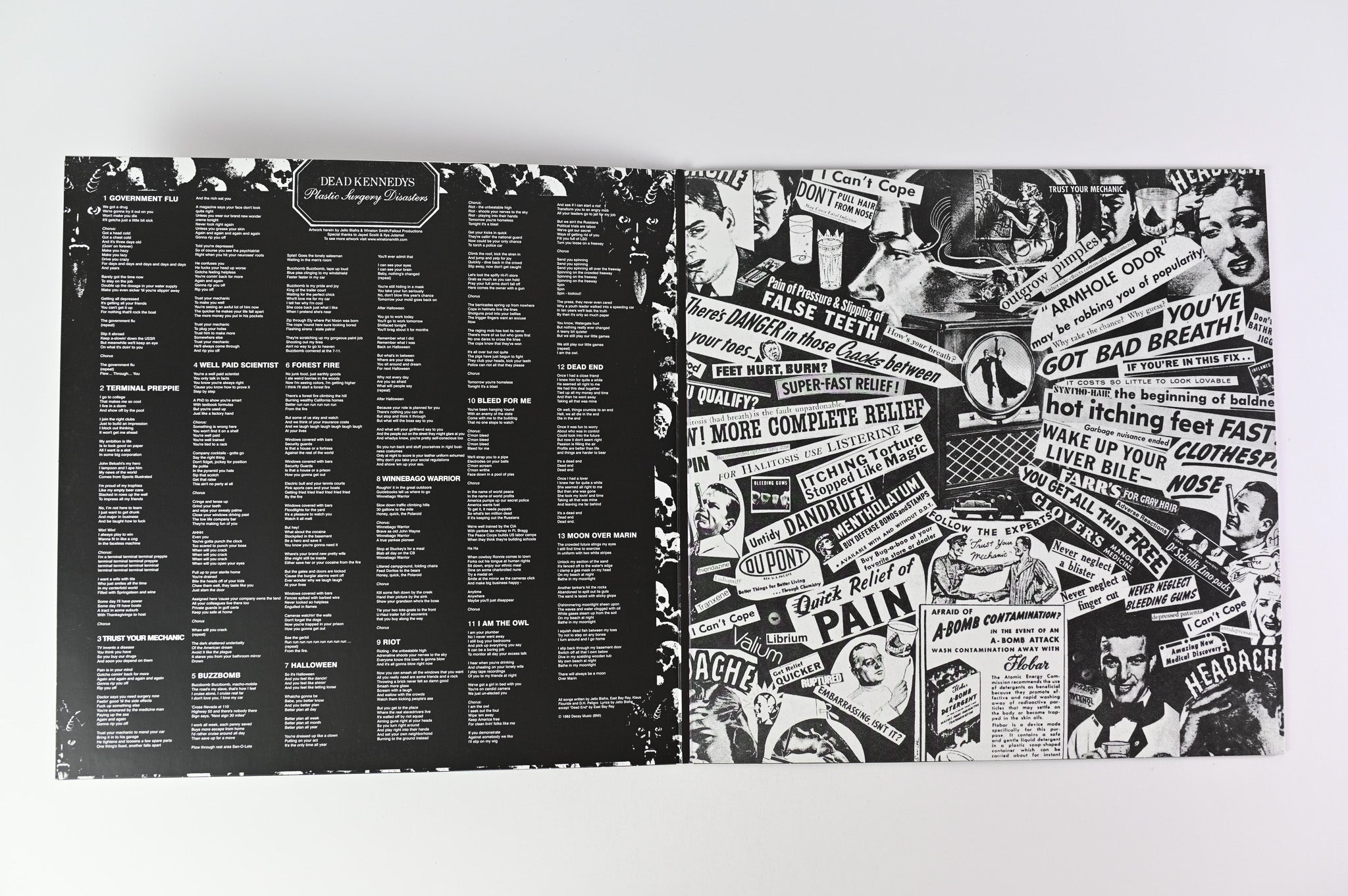 Dead Kennedys - Plastic Surgery Disasters on Let Them Eat Vinyl Ltd Re