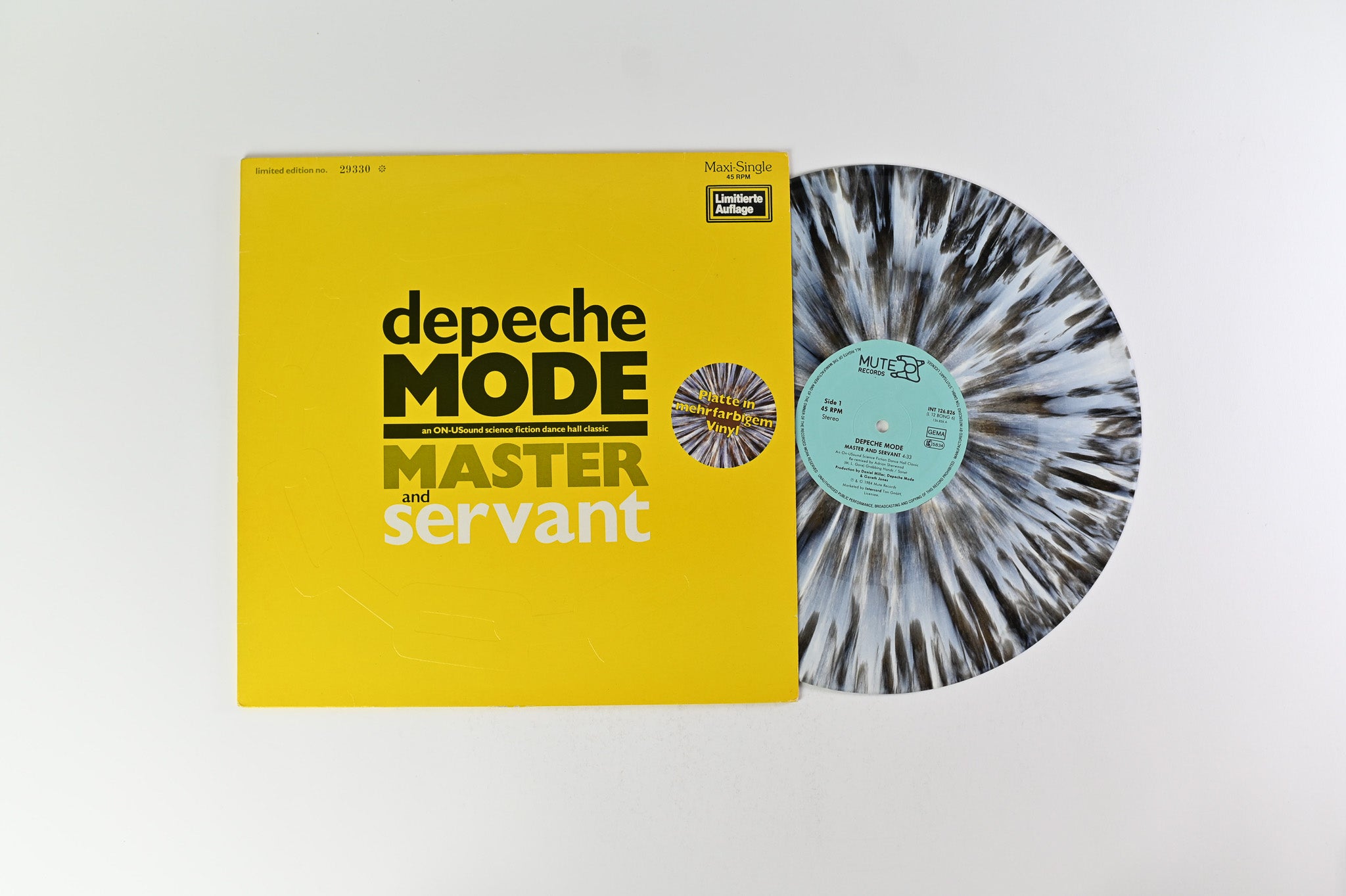 Depeche Mode - Master And Servant on Mute Ltd Numbered Grey Marble German Press