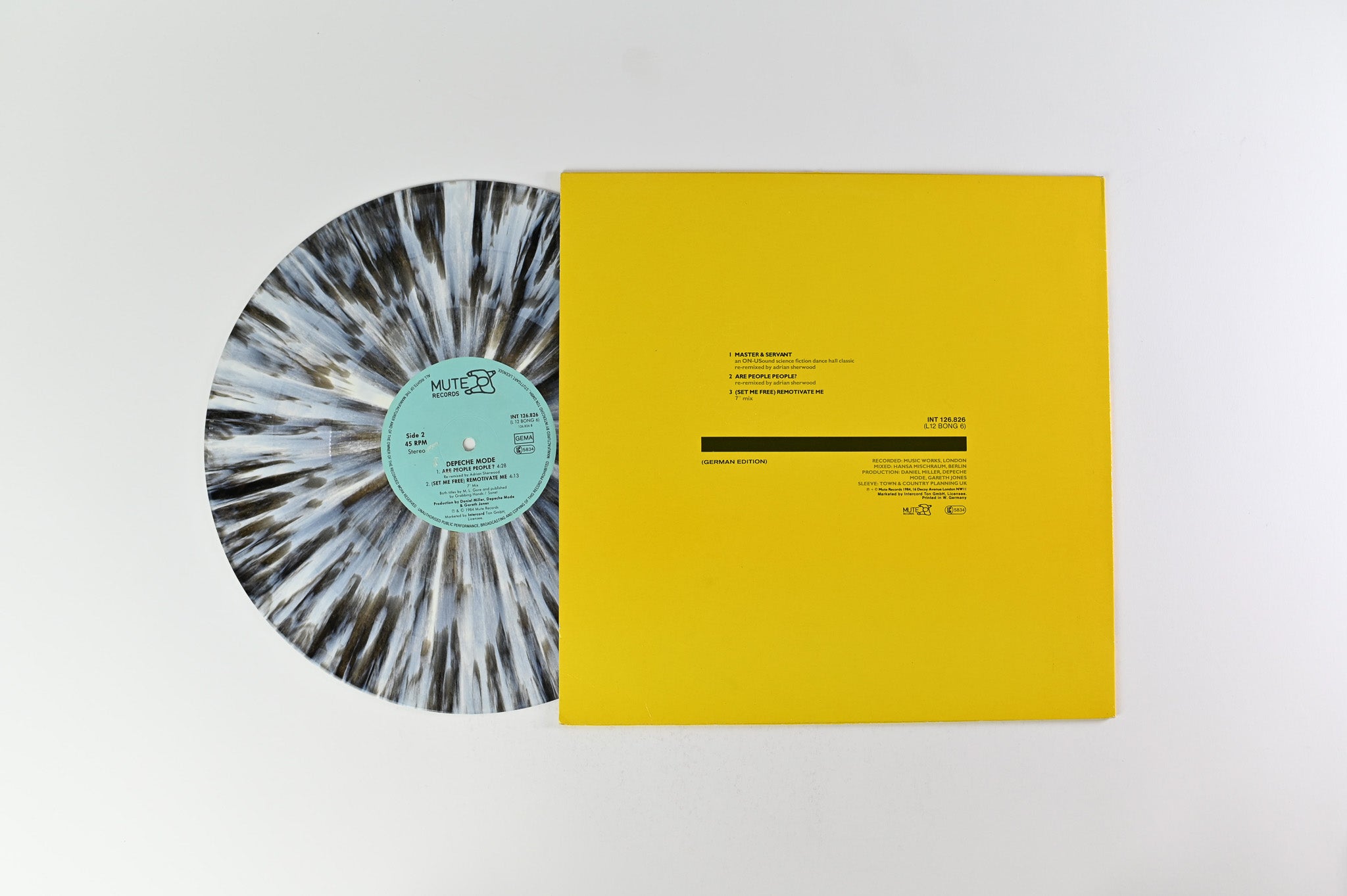 Depeche Mode - Master And Servant on Mute Ltd Numbered Grey Marble German Press