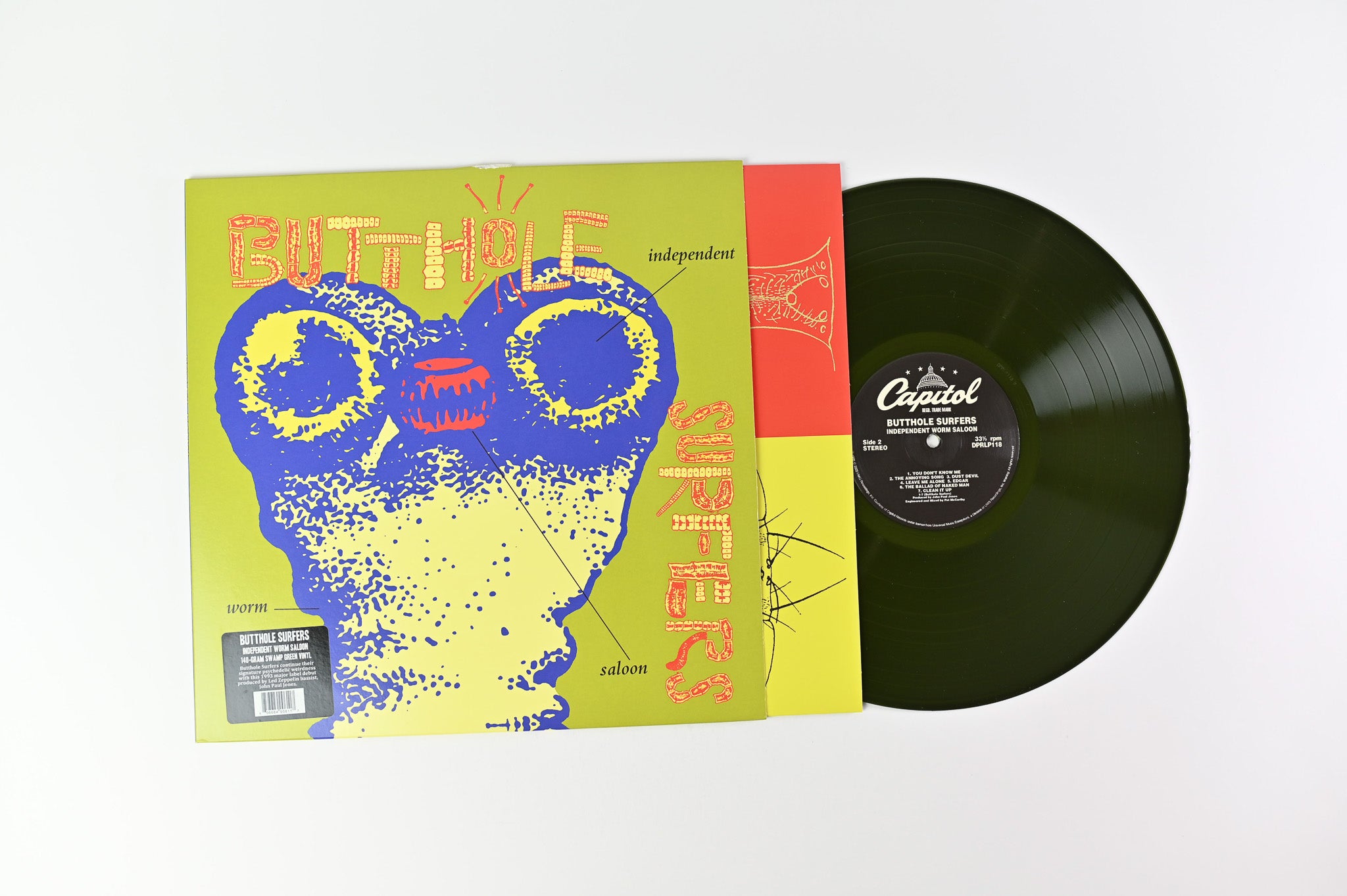 Butthole Surfers - Independent Worm Saloon on Drastic Plastic Swamp Green Reissue