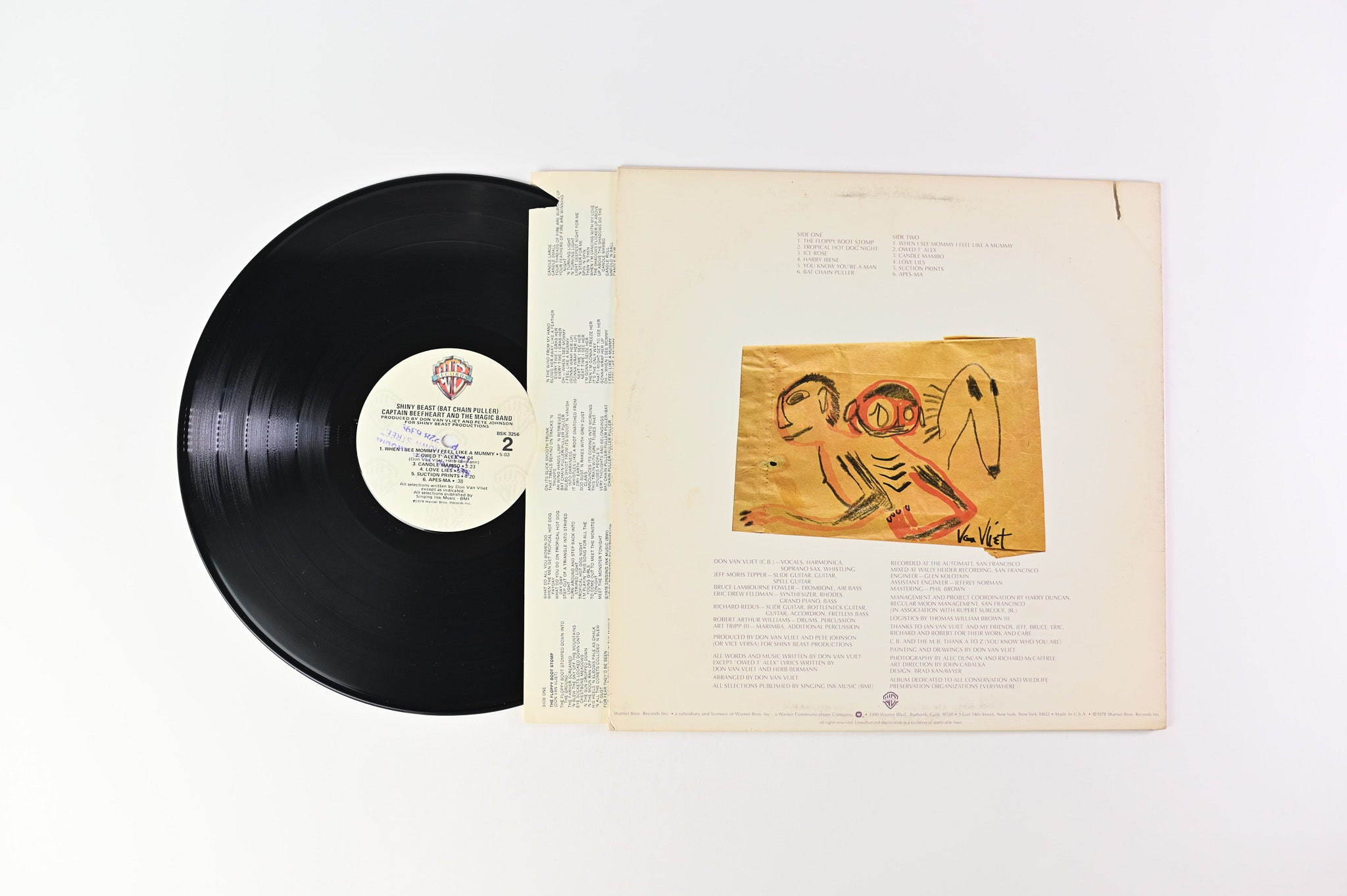 Captain Beefheart - Shiny Beast (Bat Chain Puller) on Warner Bros