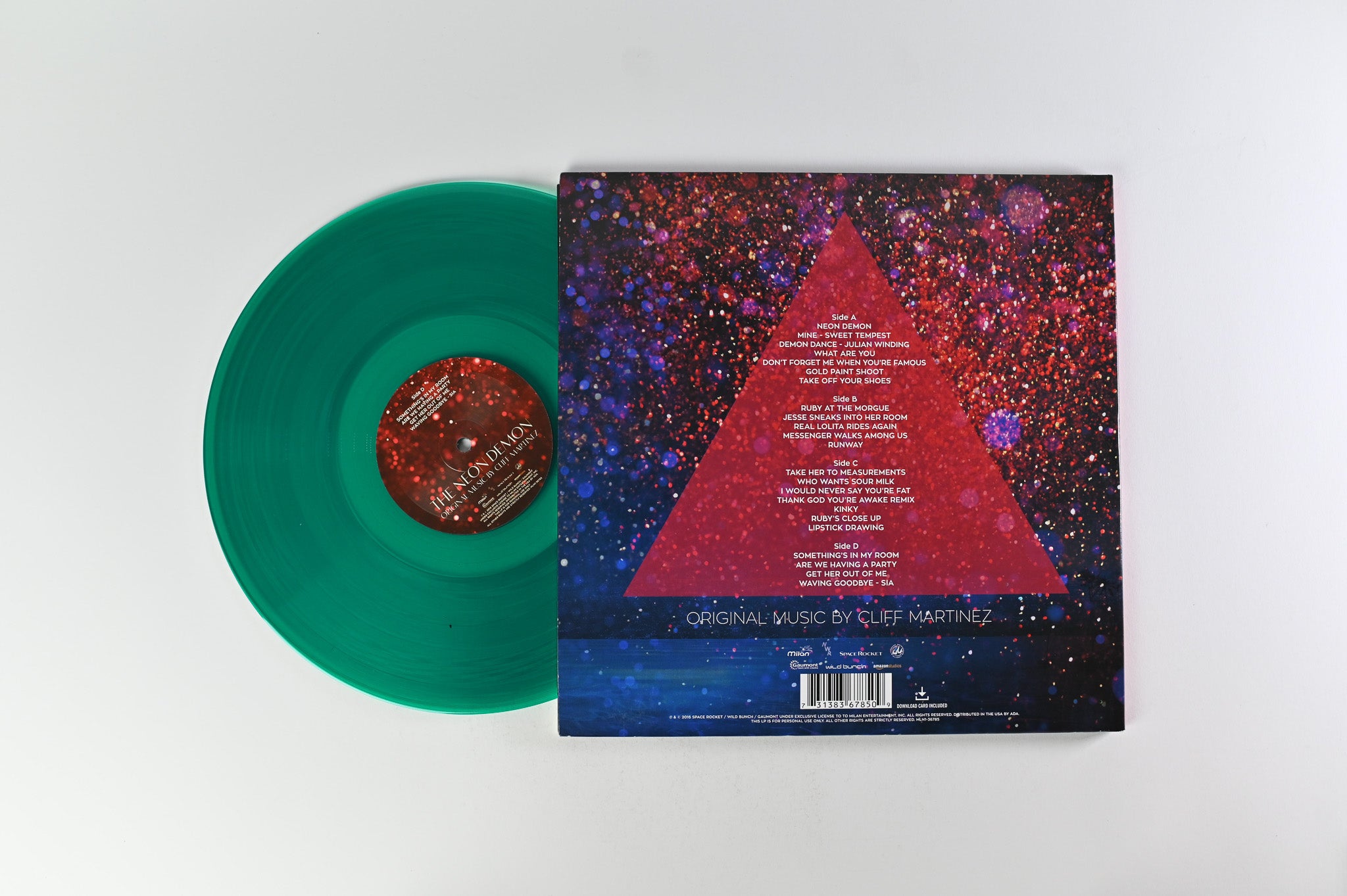 レコード ネオンデーモンサントラ 2LP カラーレコード Cliff Martinez