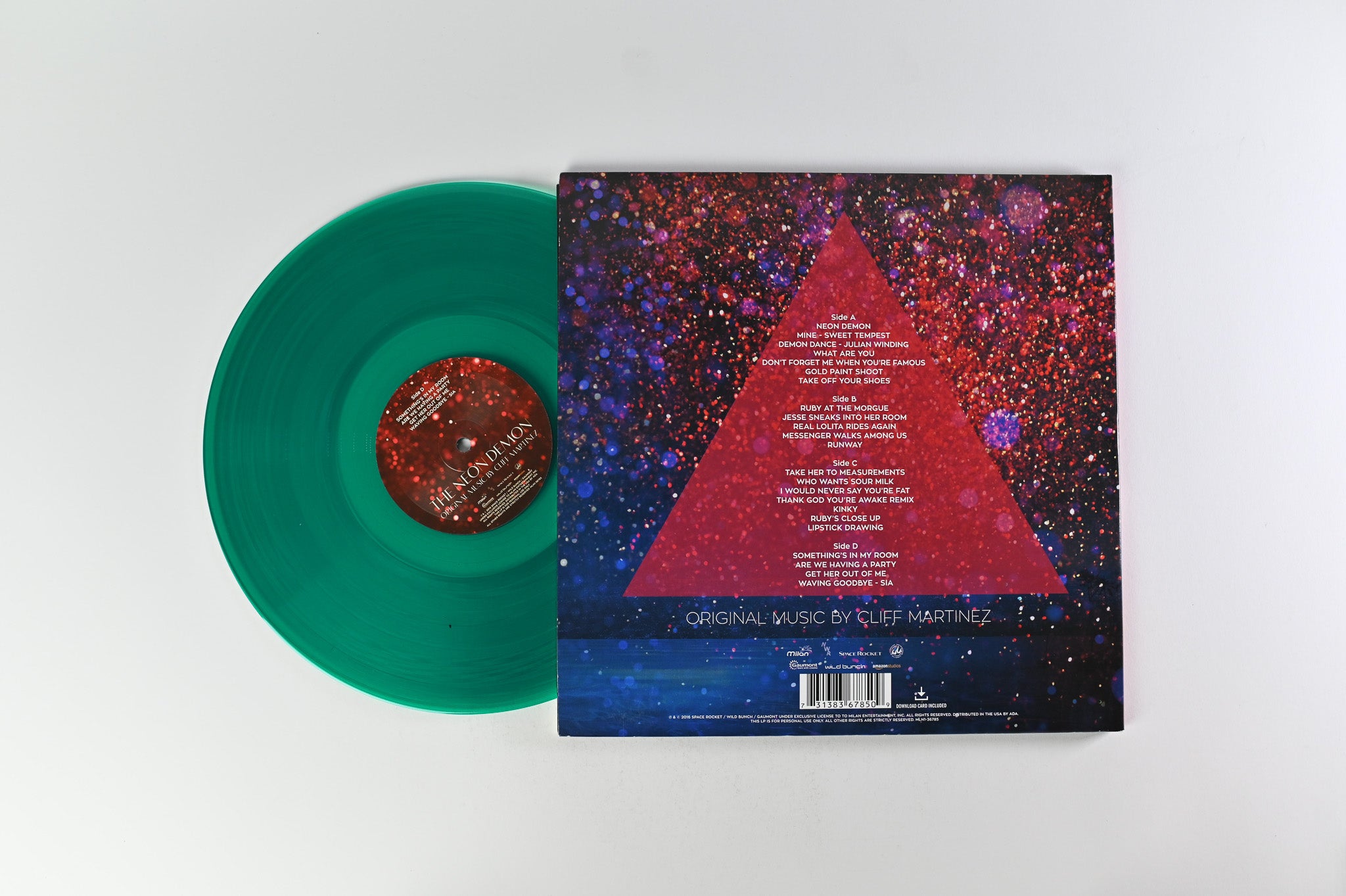 Cliff Martinez - The Neon Demon (Original Soundtrack) on Milan Blue / Green Vinyl