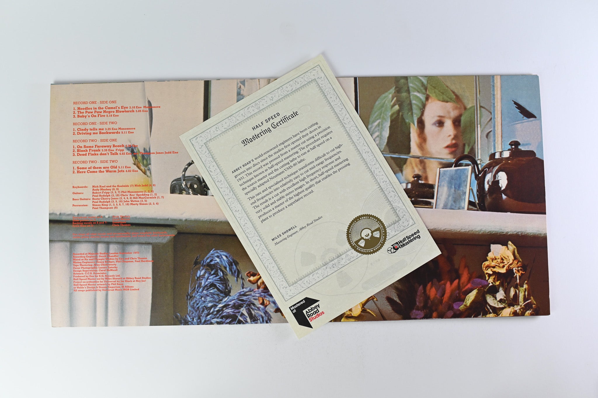 Brian Eno - Here Come The Warm Jets on Virgin EMI Half Speed RM 45 RPM Reissue