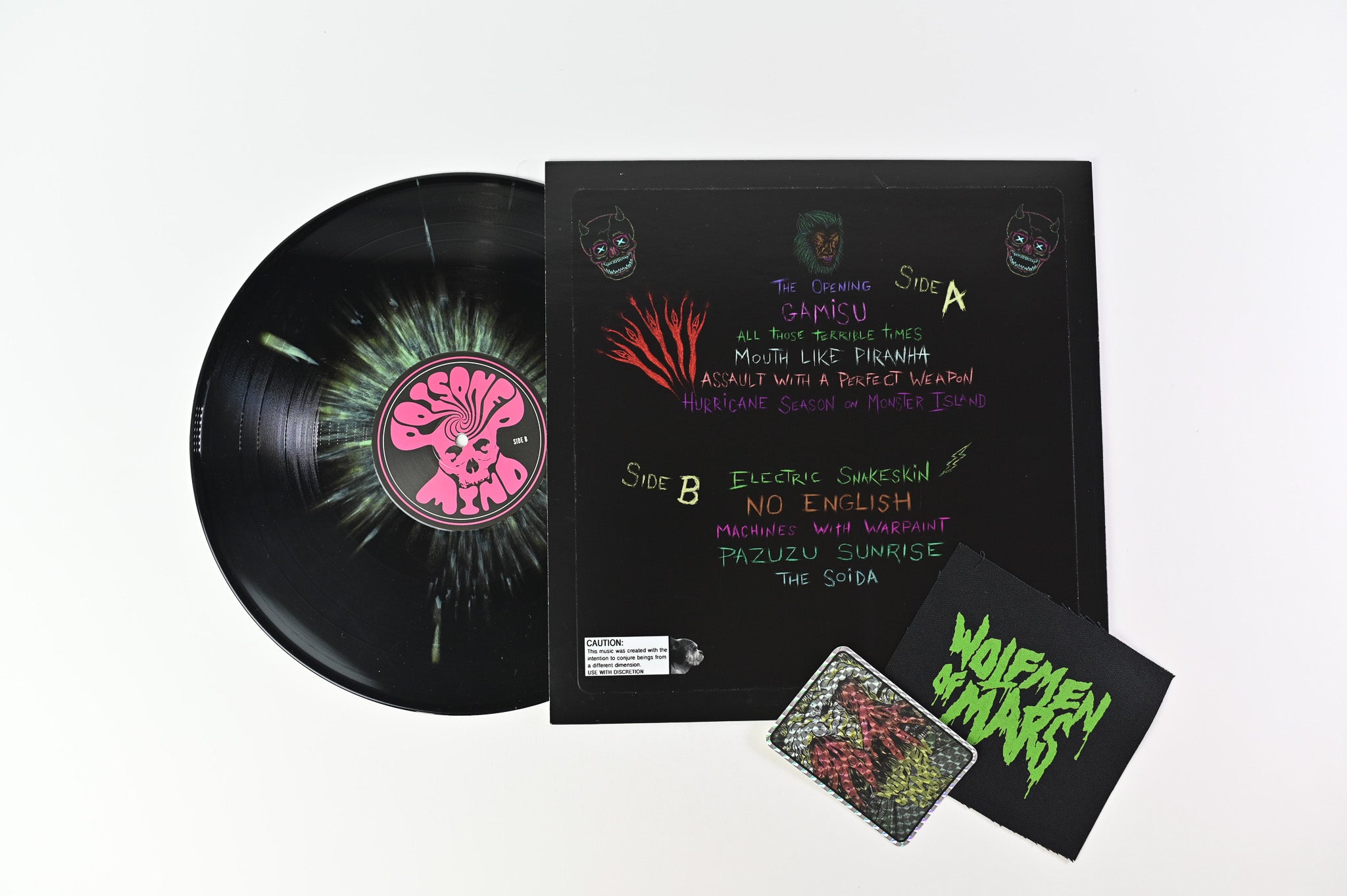 Wolfmen Of Mars - Gamisu on Poisoned Mind Ltd Numbered Black / Green Vinyl