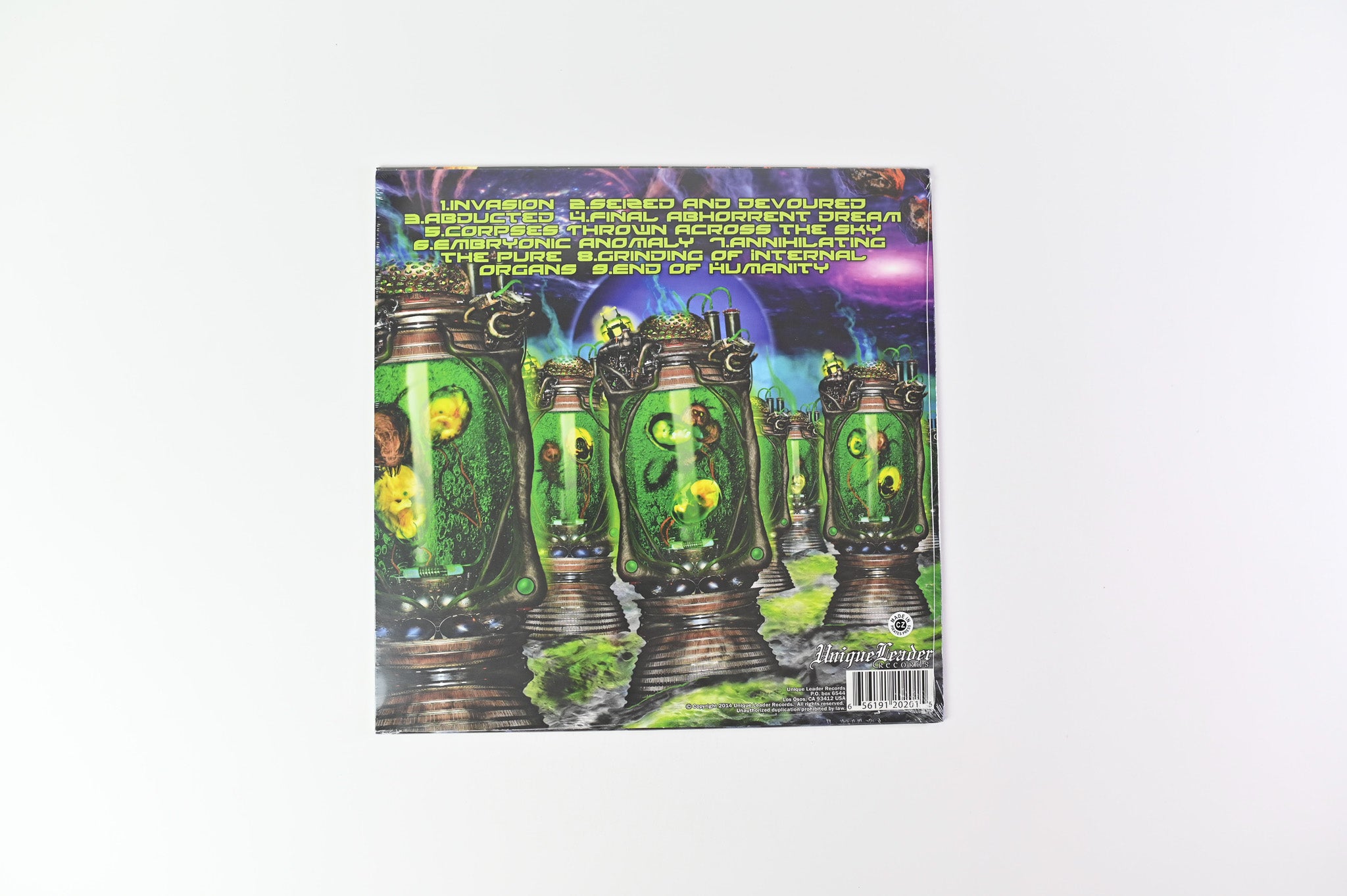 Rings Of Saturn - Embryonic Anomaly on Unique Leader Ltd Orange Vinyl Sealed