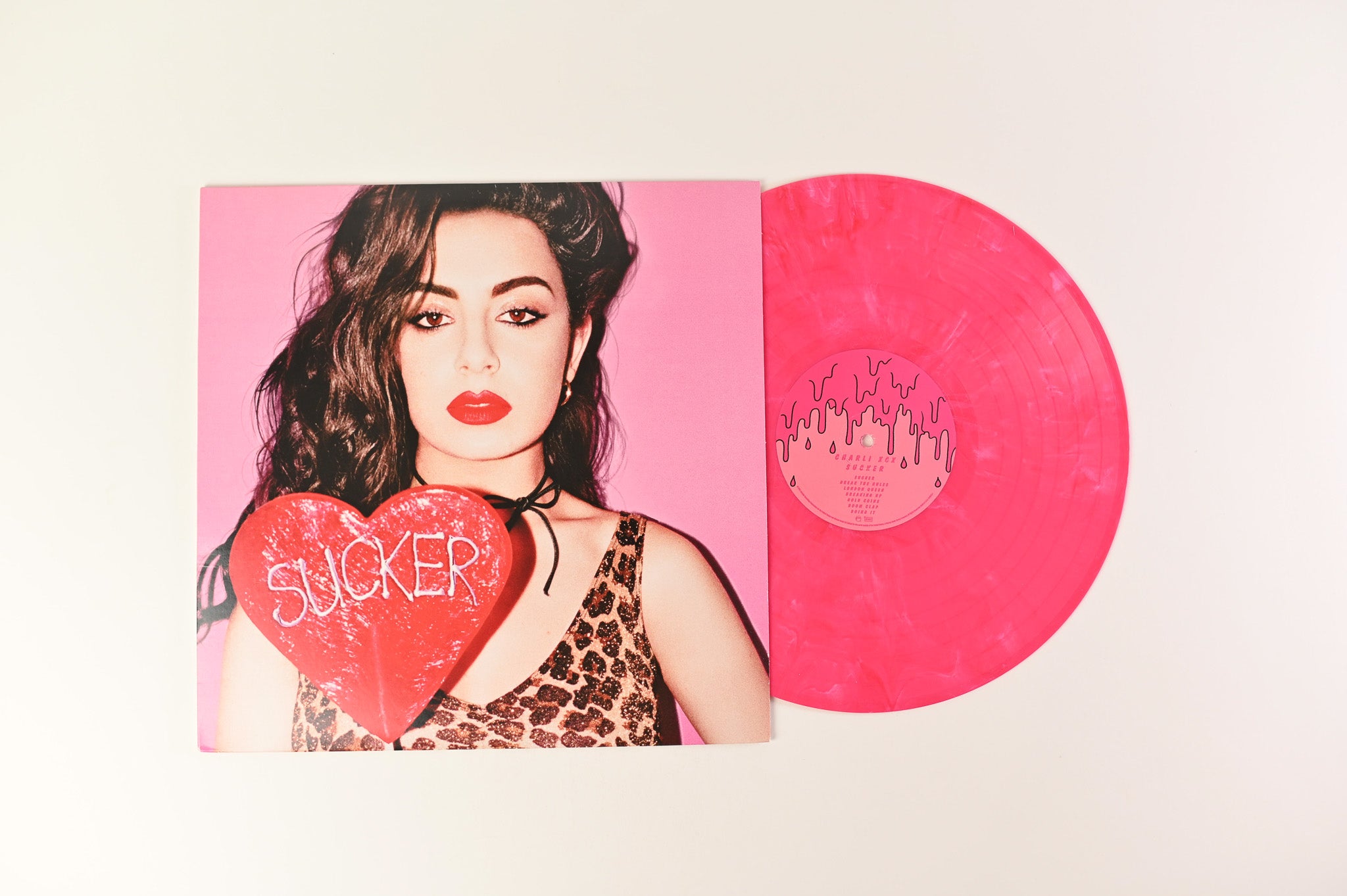 Charli XCX - Sucker on Atlantic Pink Vinyl Urban Outfitters Exclusive