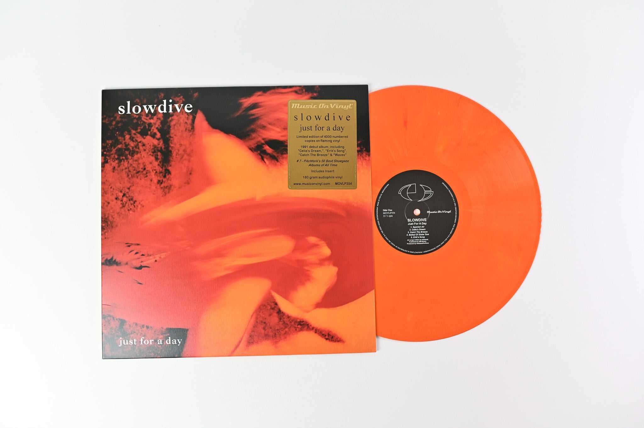 Slowdive - Just For A Day on Music On Vinyl Ltd Orange Repress