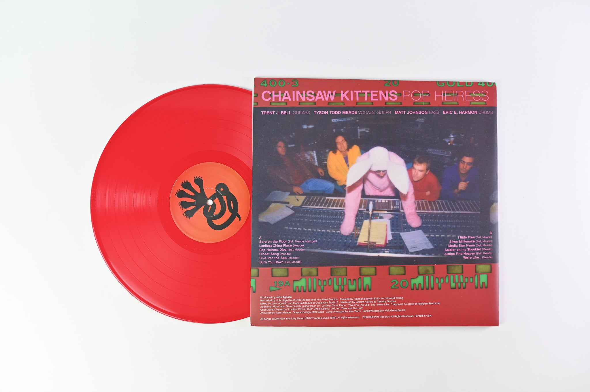 Chainsaw Kittens - Pop Heiress on Kitty Kitty Kitty Limited Red Vinyl