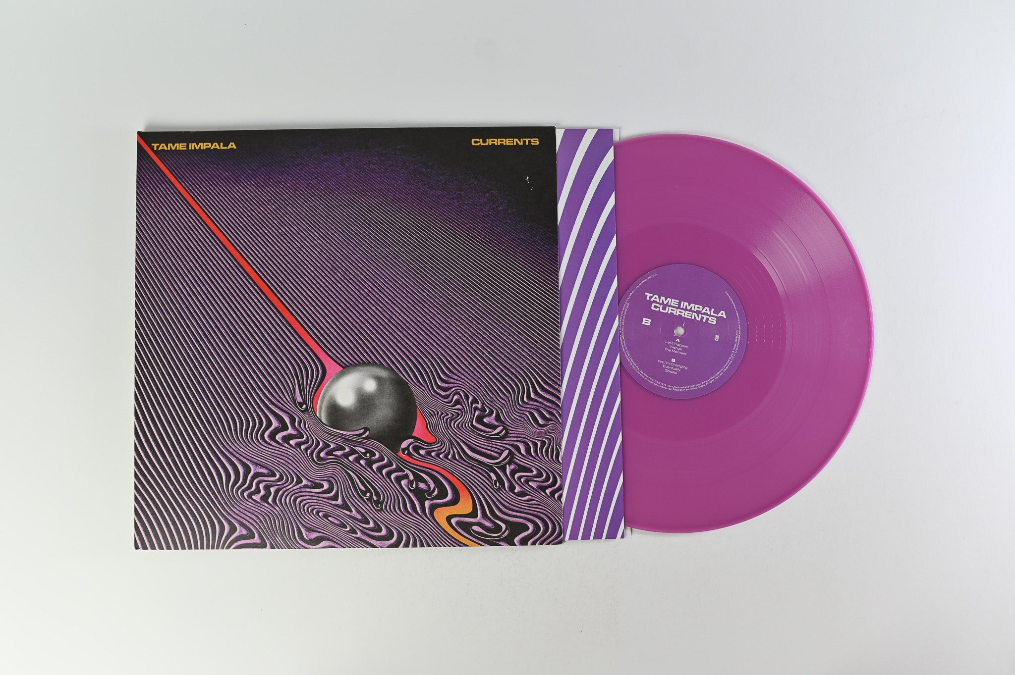Tame Impala - Currents on Interscope Ltd Violet / Amber Vinyl