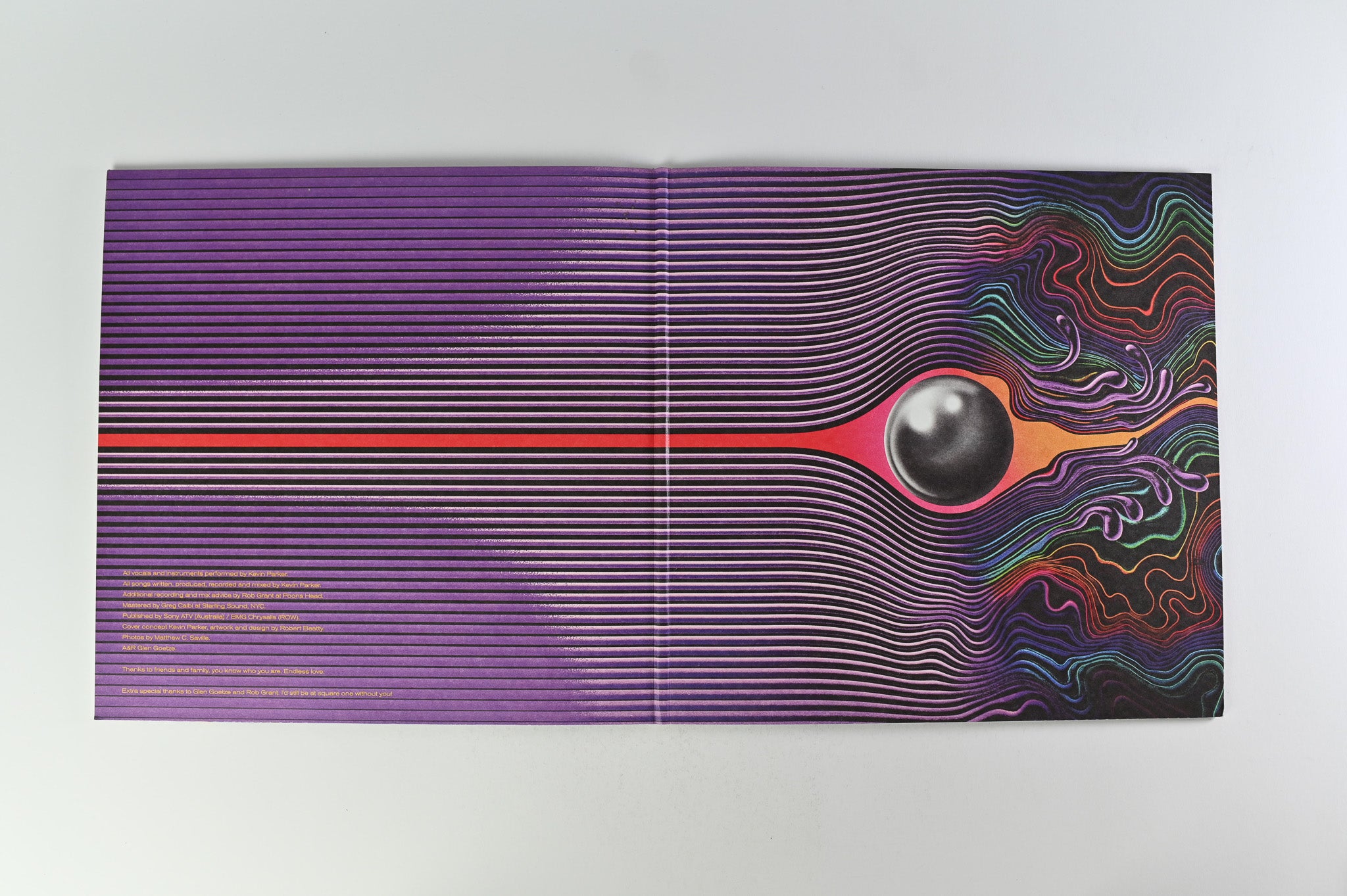 Tame Impala - Currents on Interscope Ltd Violet / Amber Vinyl