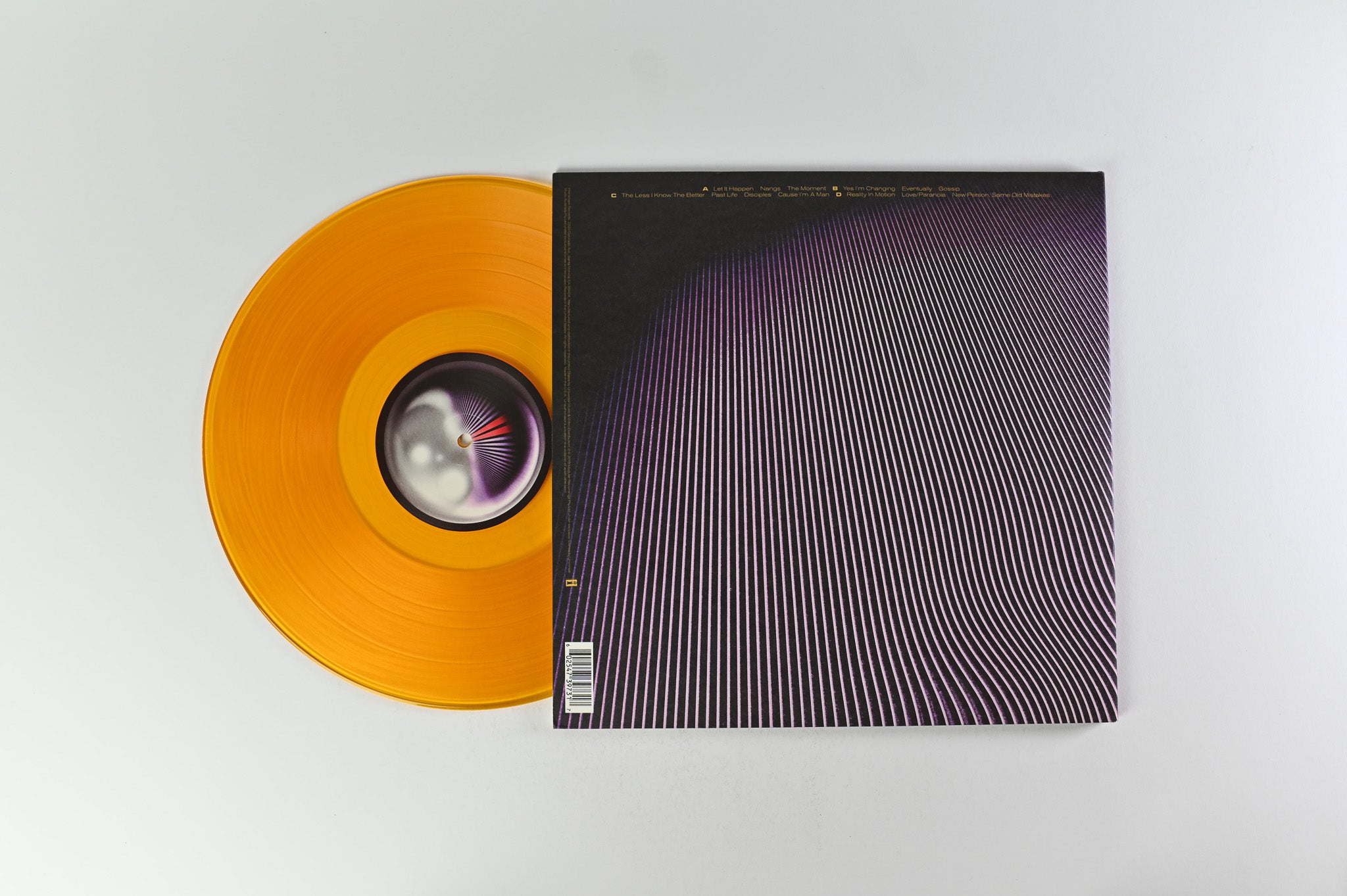 Tame Impala - Currents on Interscope Ltd Violet / Amber Vinyl