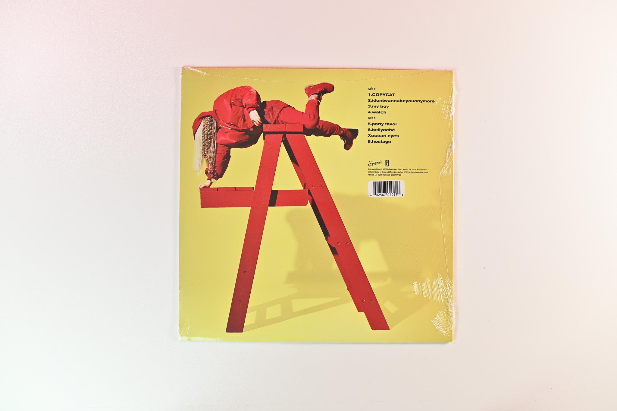 Billie Eilish - Dont Smile At Me on Interscope Records - Sealed Yellow Vinyl
