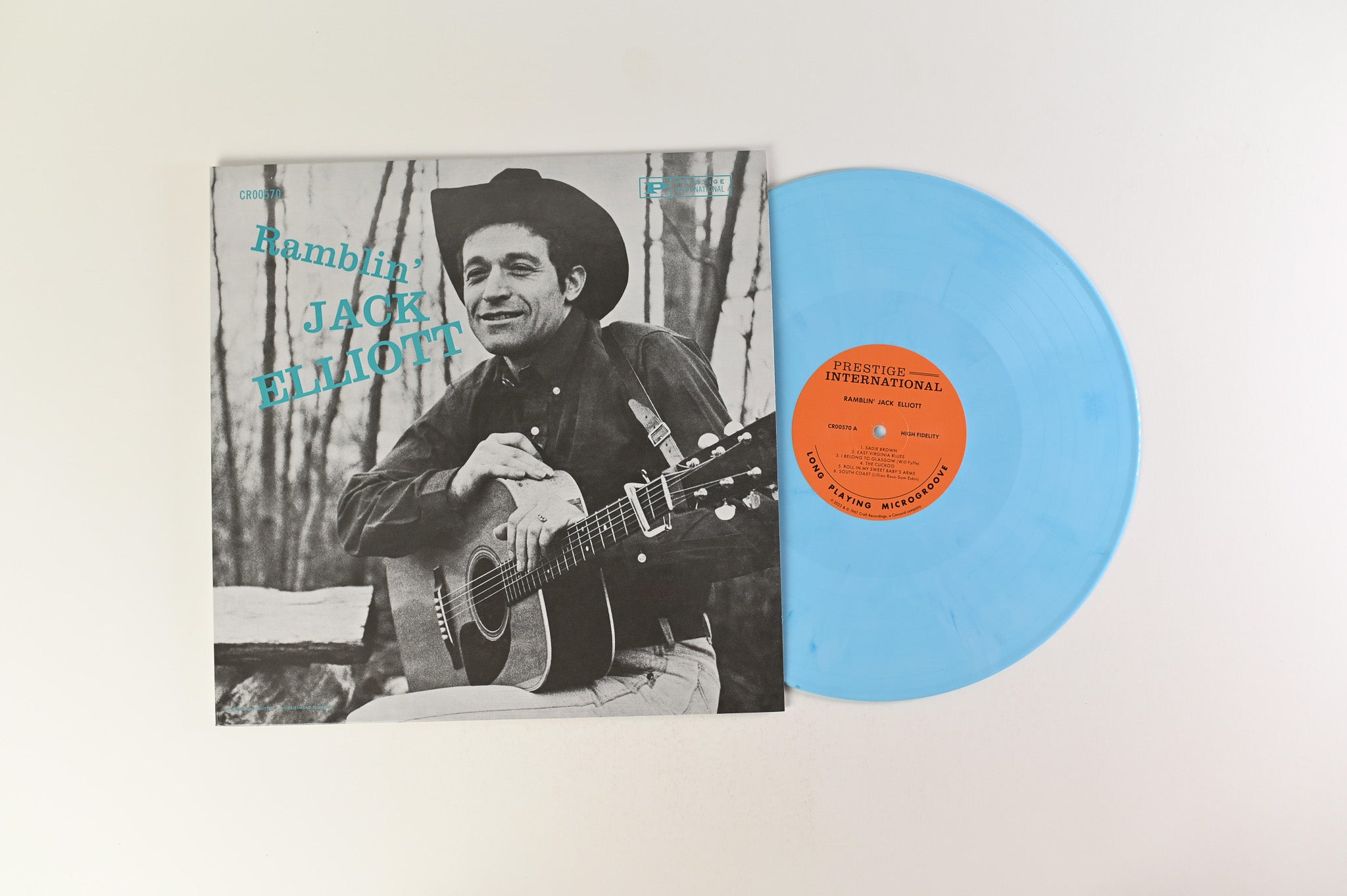 Ramblin' Jack Elliott - Ramblin' Jack Elliott Reissue on Prestige International/Vinyl Me, Please Baby Blue Vinyl