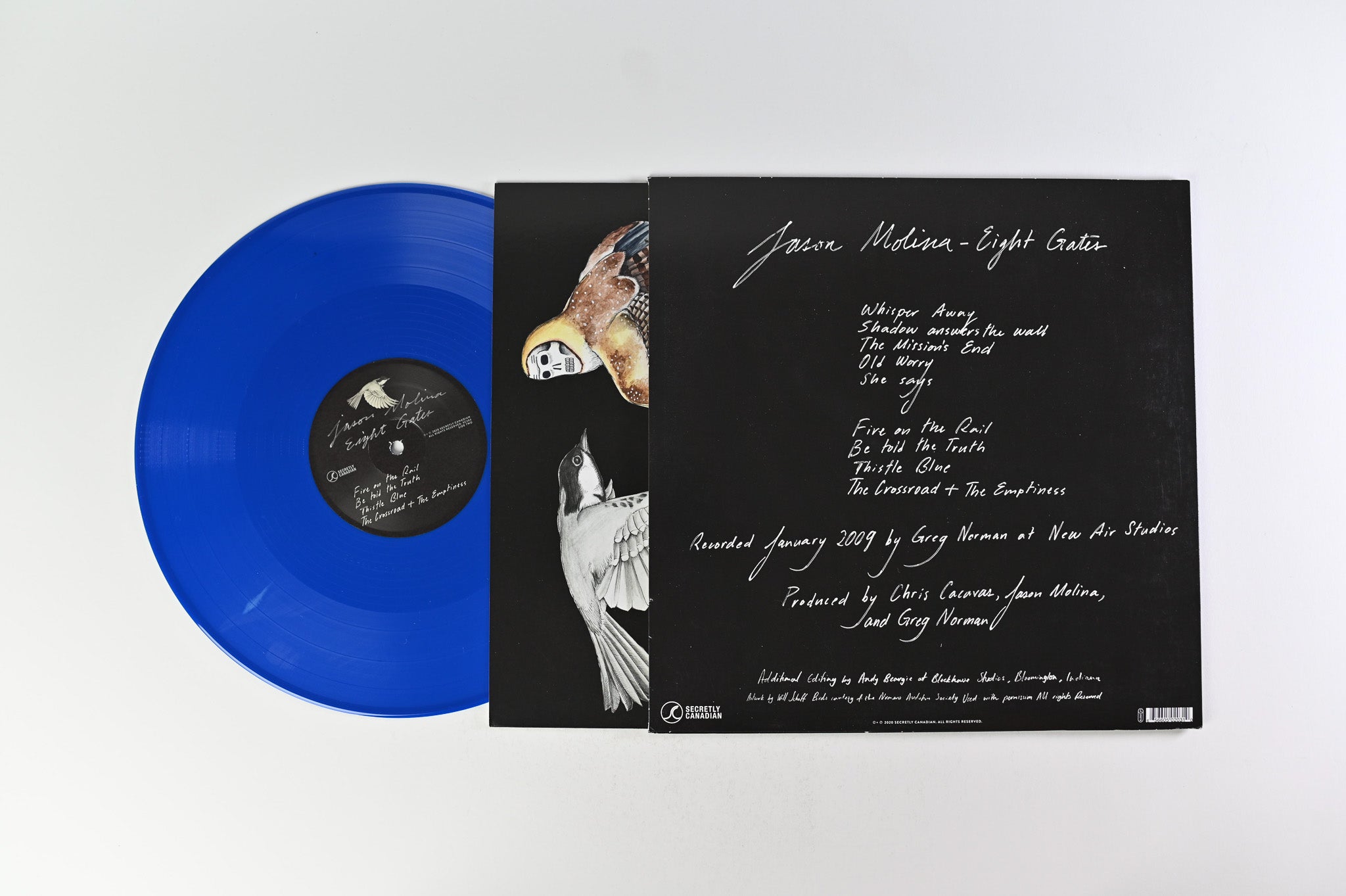 Jason Molina - Eight Gates on Secretly Canadian Blue Opaque Vinyl