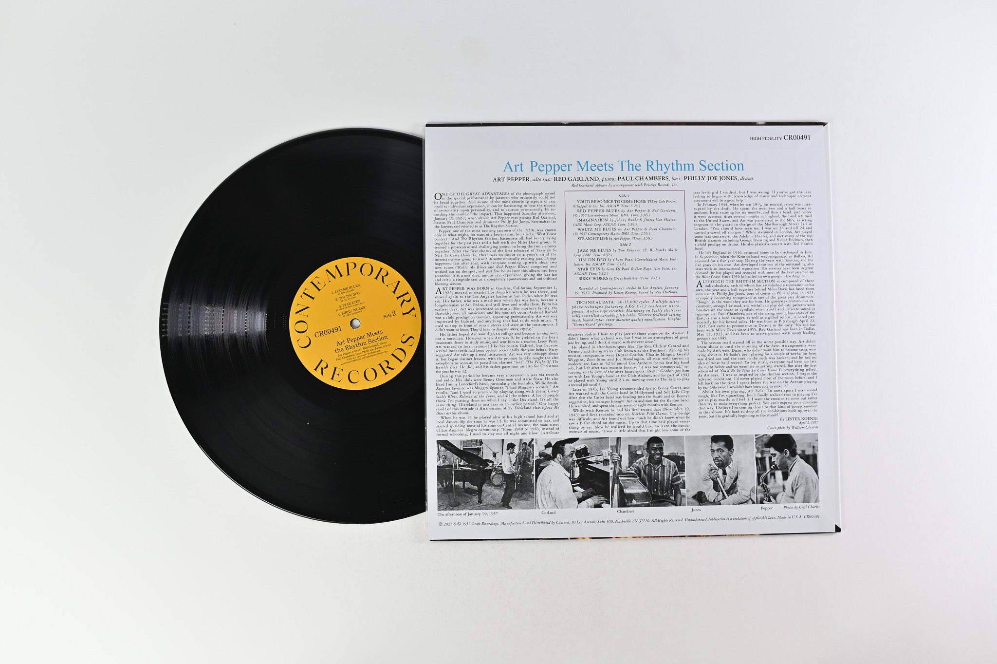 Art Pepper - Art Pepper Meets The Rhythm Section RSD Reissue on Craft Recordings