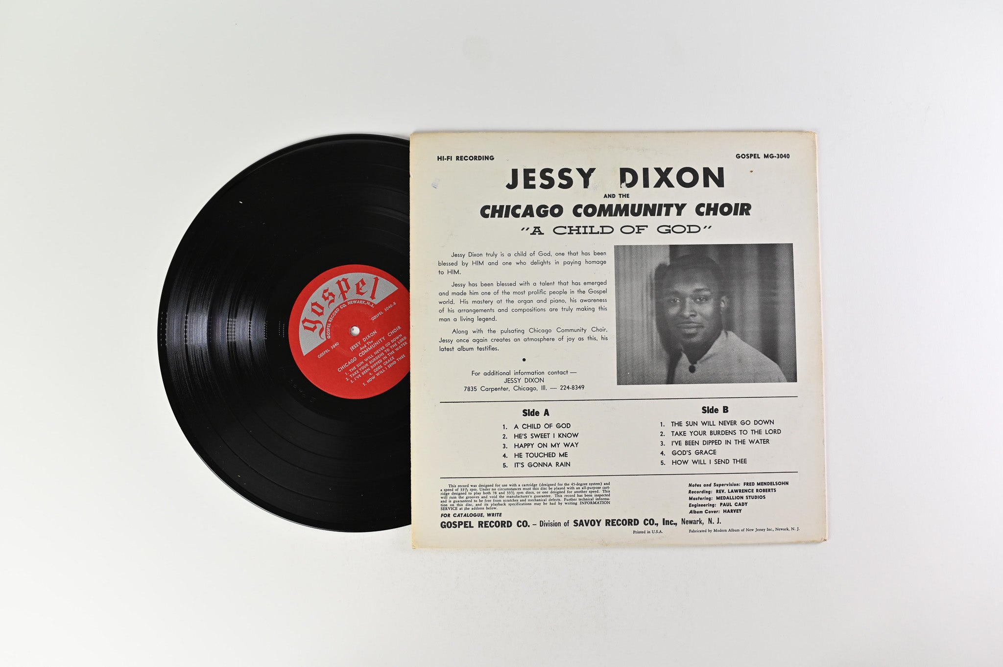 Jessy Dixon - A Child Of God on Gospel