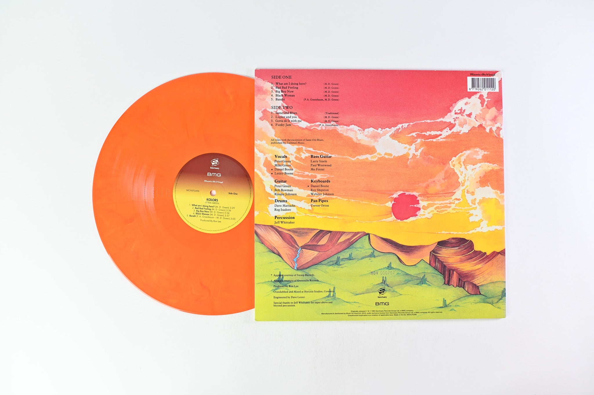 Peter Green - Kolors Ltd. Reissue, Numbered on Music On Vinyl Sunny Coloured