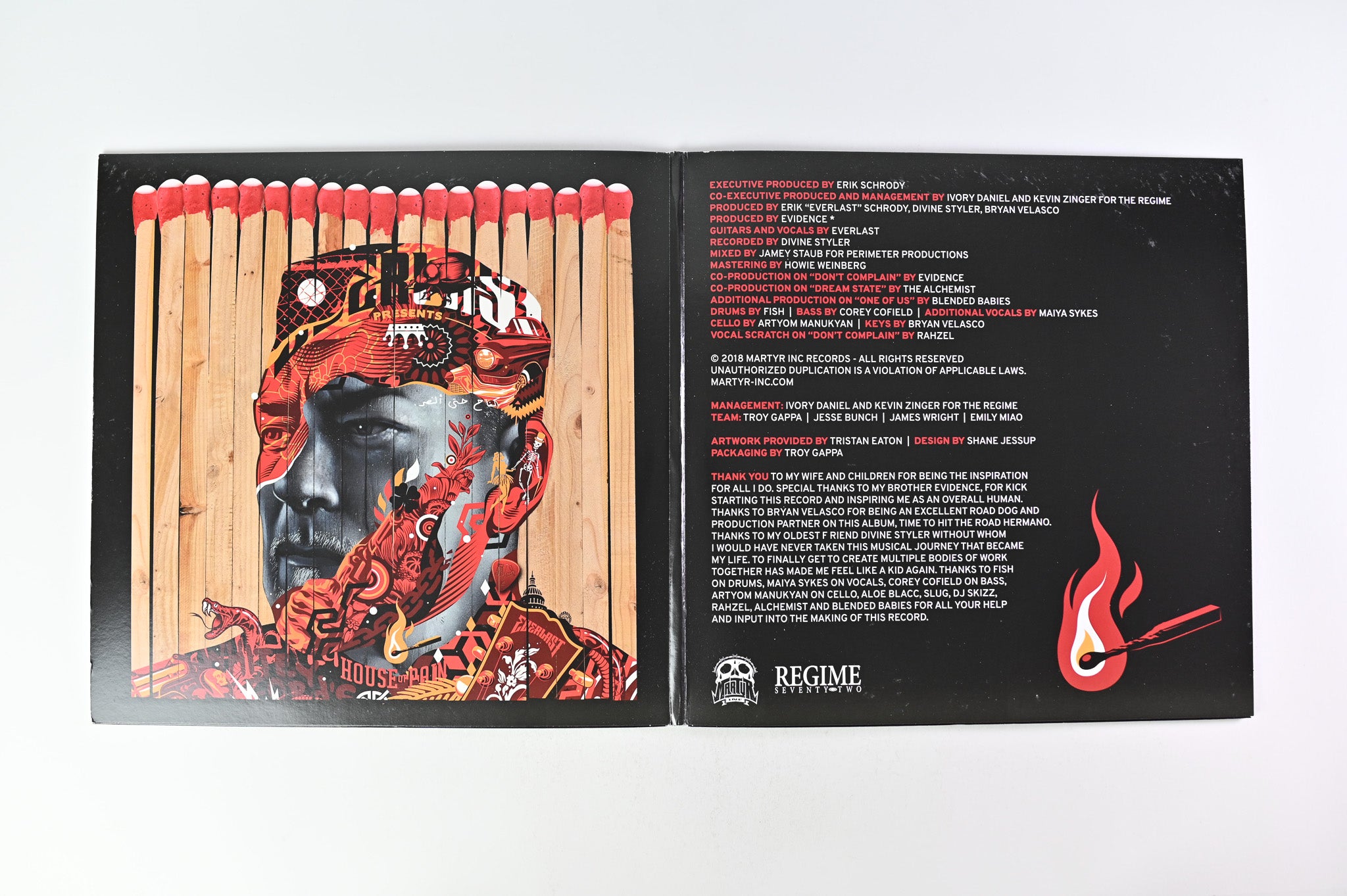 Everlast - Whitey Ford's House Of Pain on Martyr Inc Records Red Transparent Vinyl