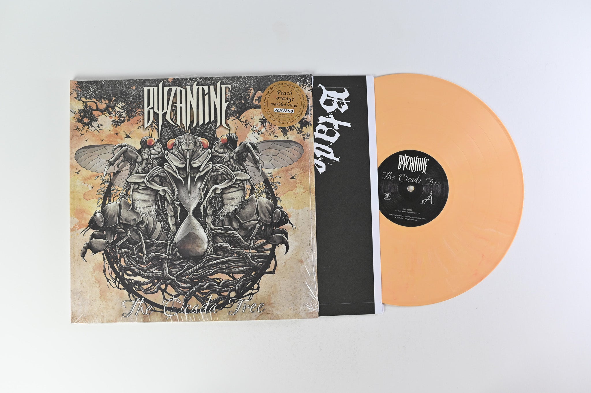 Byzantine - The Cicada Tree on Metal Blade Records Peach Orange Marbled Vinyl