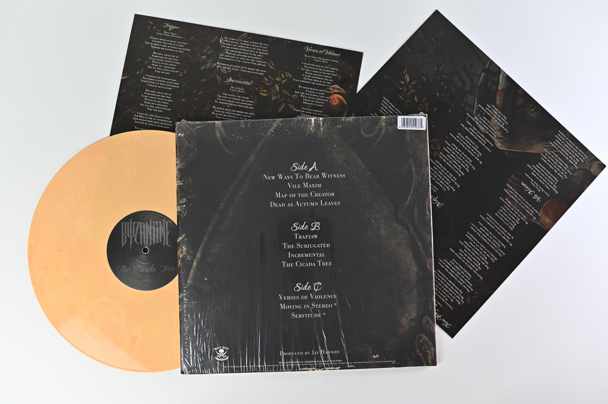 Byzantine - The Cicada Tree on Metal Blade Records Peach Orange Marbled Vinyl