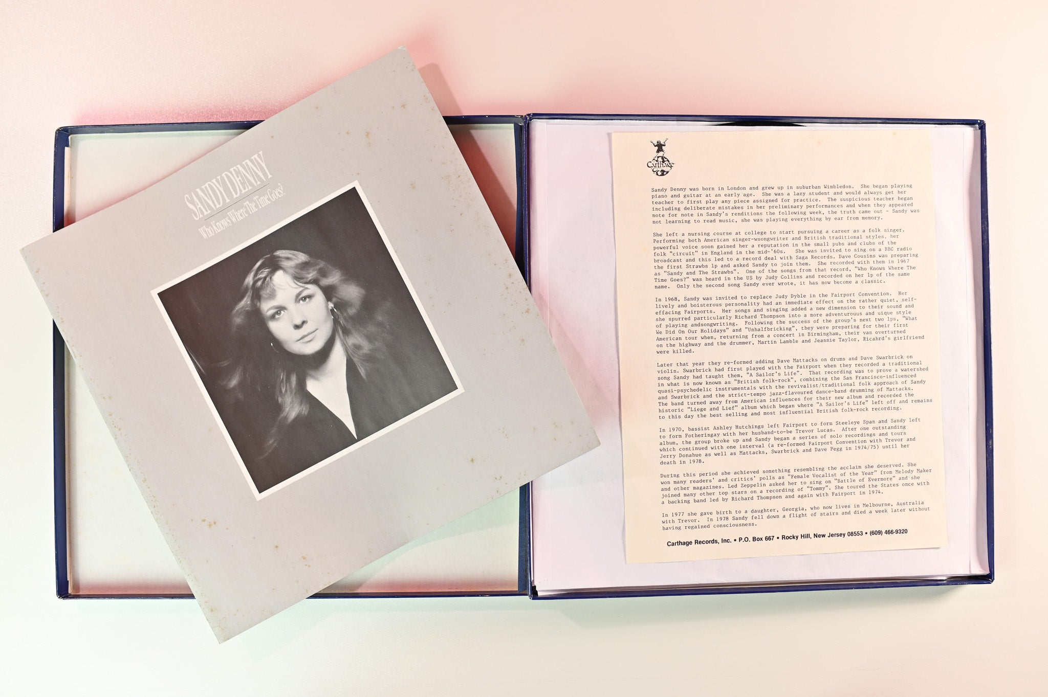 Sandy Denny - Who Knows Where The Time Goes? on Hannibal Records - 4-lp Box Set