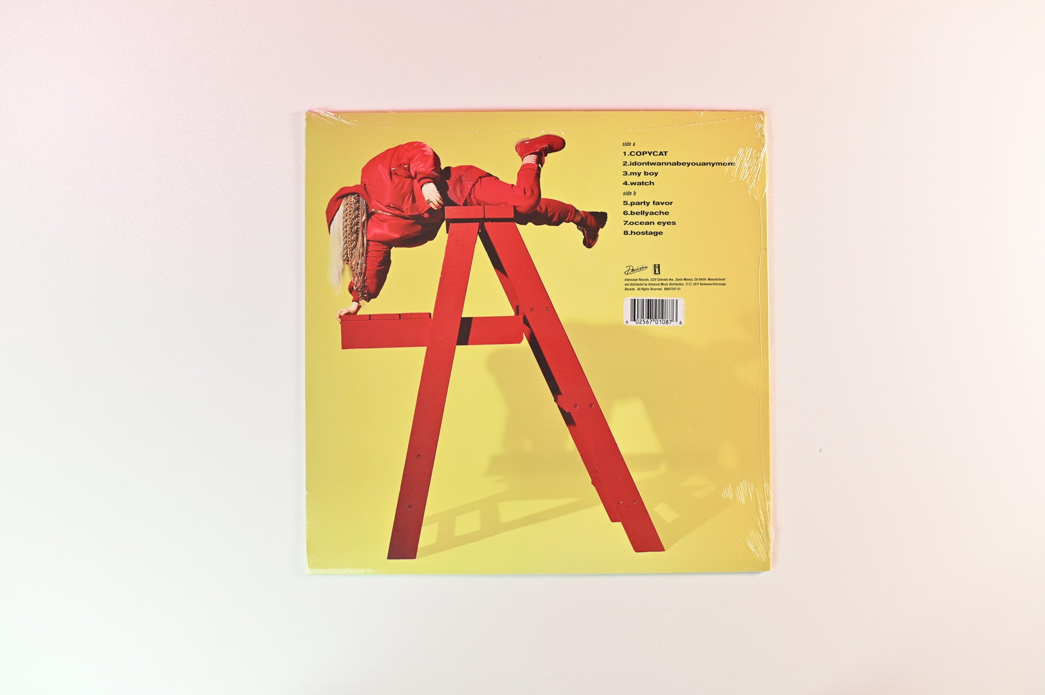 Billie Eilish - Dont Smile At Me on Interscope Records - Sealed Yellow Vinyl