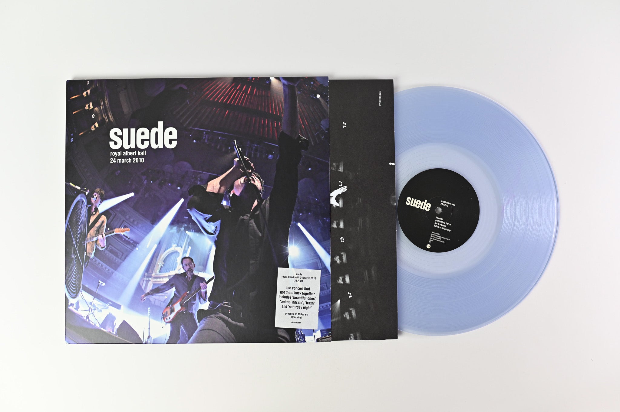 Suede - Royal Albert Hall. 24 March 2010 on Demon Records Clear Vinyl