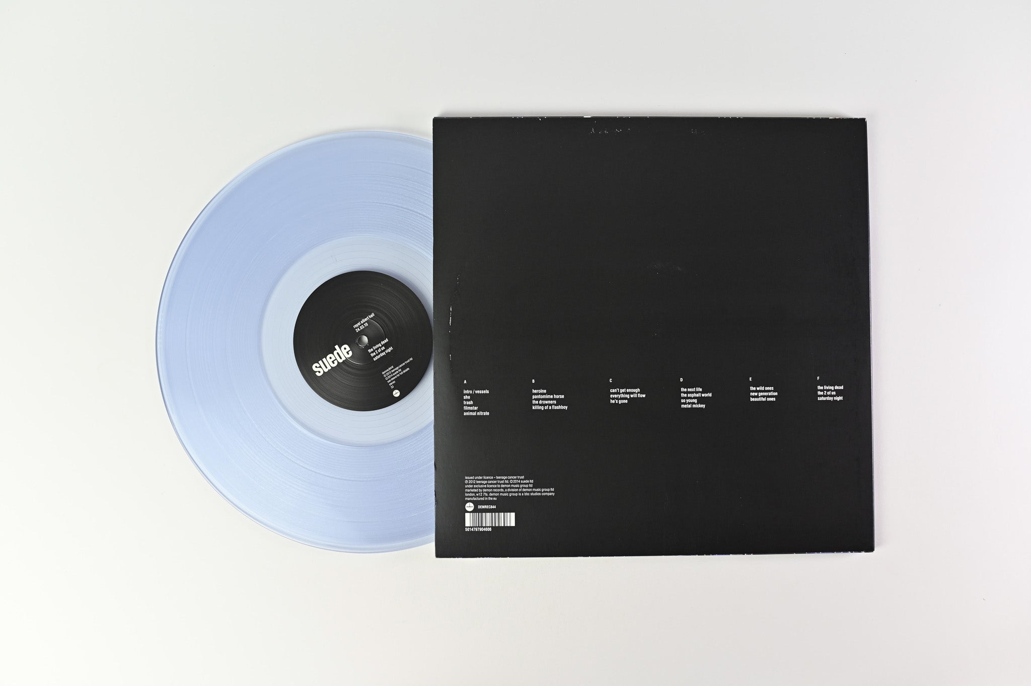 Suede - Royal Albert Hall. 24 March 2010 on Demon Records Clear Vinyl
