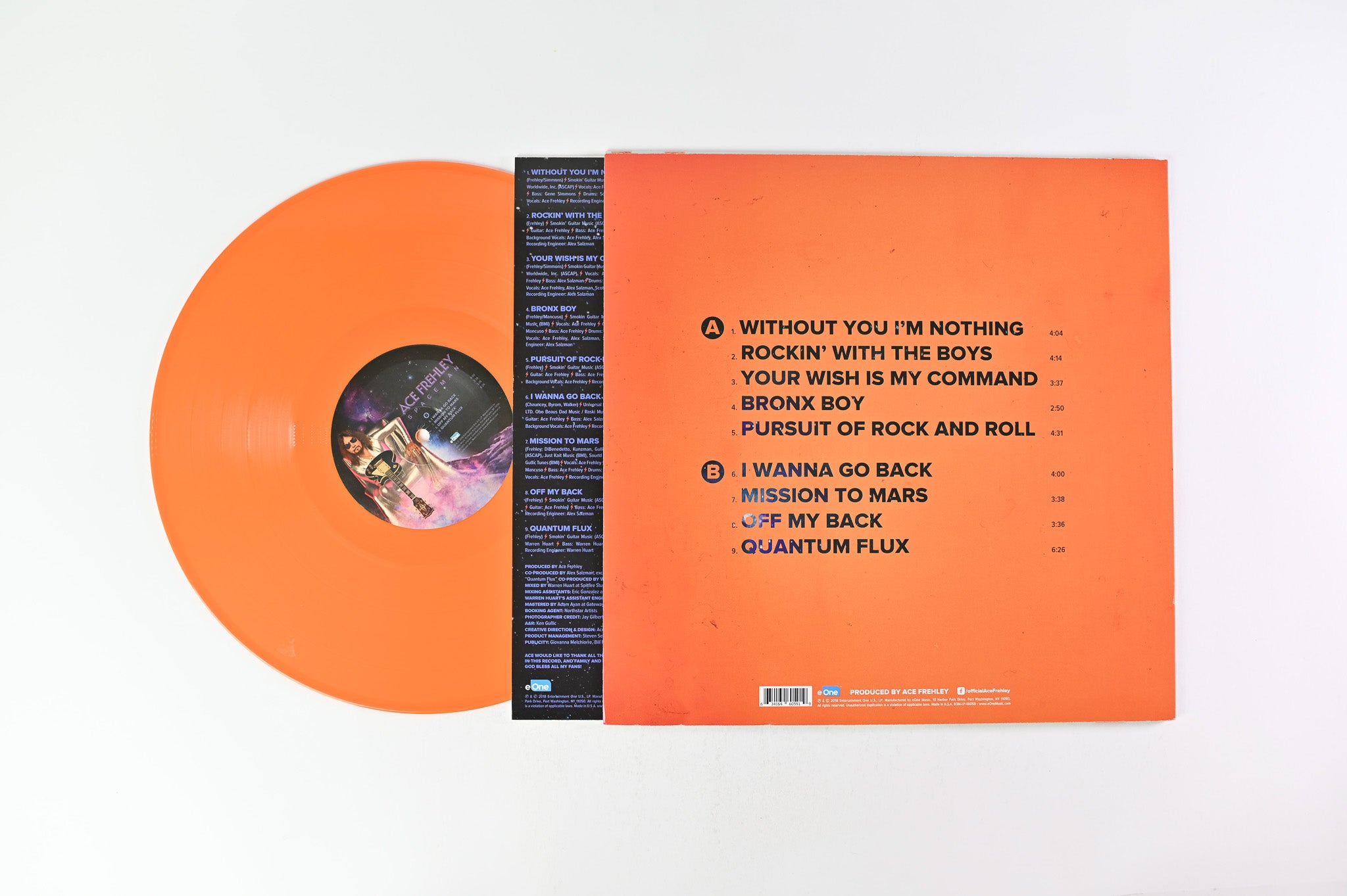 Ace Frehley - Spaceman on eOne Ltd. Orange Vinyl