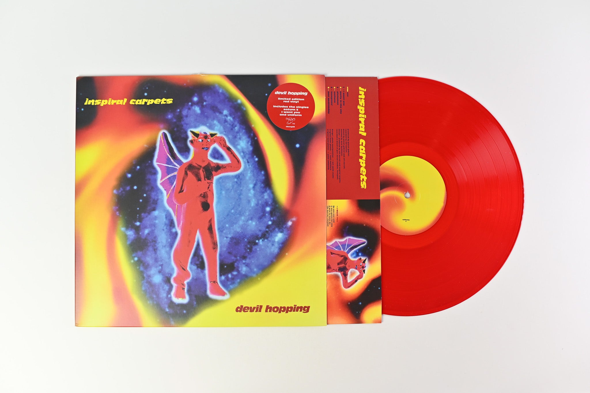 Inspiral Carpets - Devil Hopping on Mute Red Transparent Vinyl