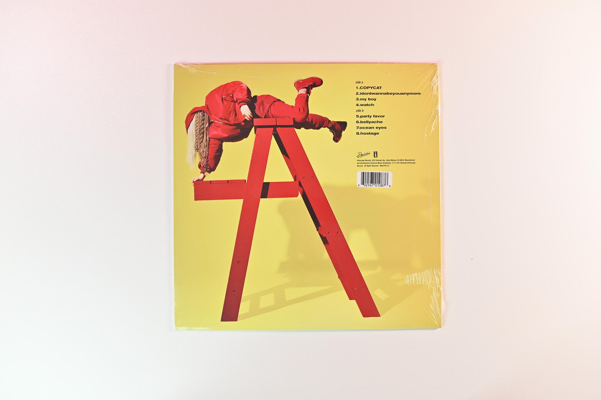 Billie Eilish - Dont Smile At Me on Interscope Records - Sealed Yellow Vinyl