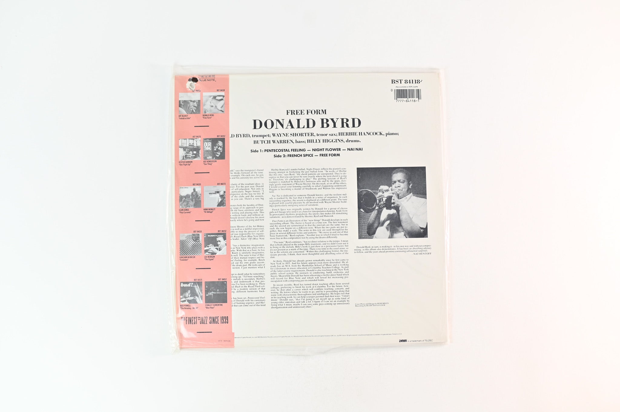 Donald Byrd - Free Form  on Blue Note Cadre Rouge Audiophile Edition Reissue Sealed