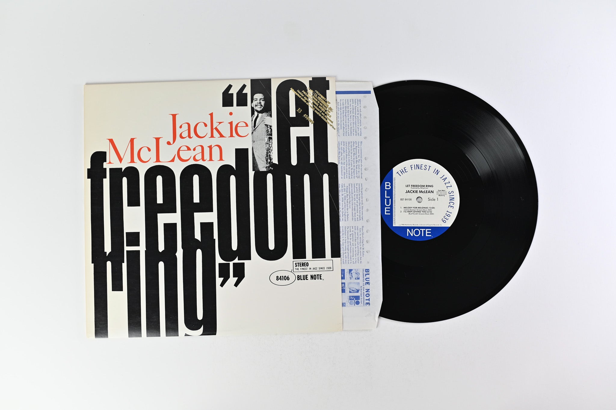 Jackie McLean - Let Freedom Ring on Blue Note 1986 DMM Reissue