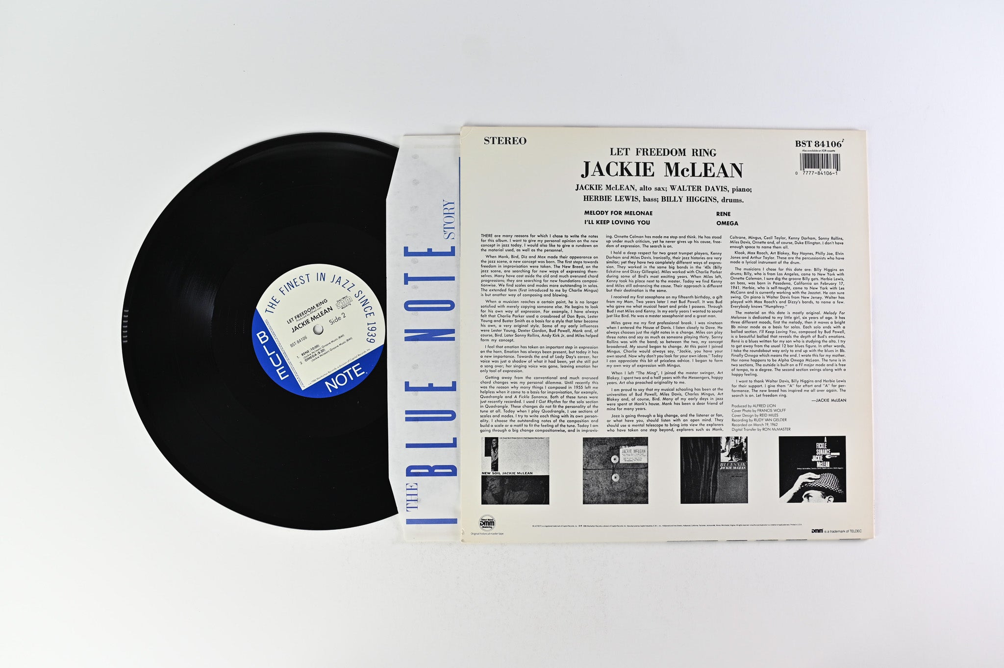 Jackie McLean - Let Freedom Ring on Blue Note 1986 DMM Reissue